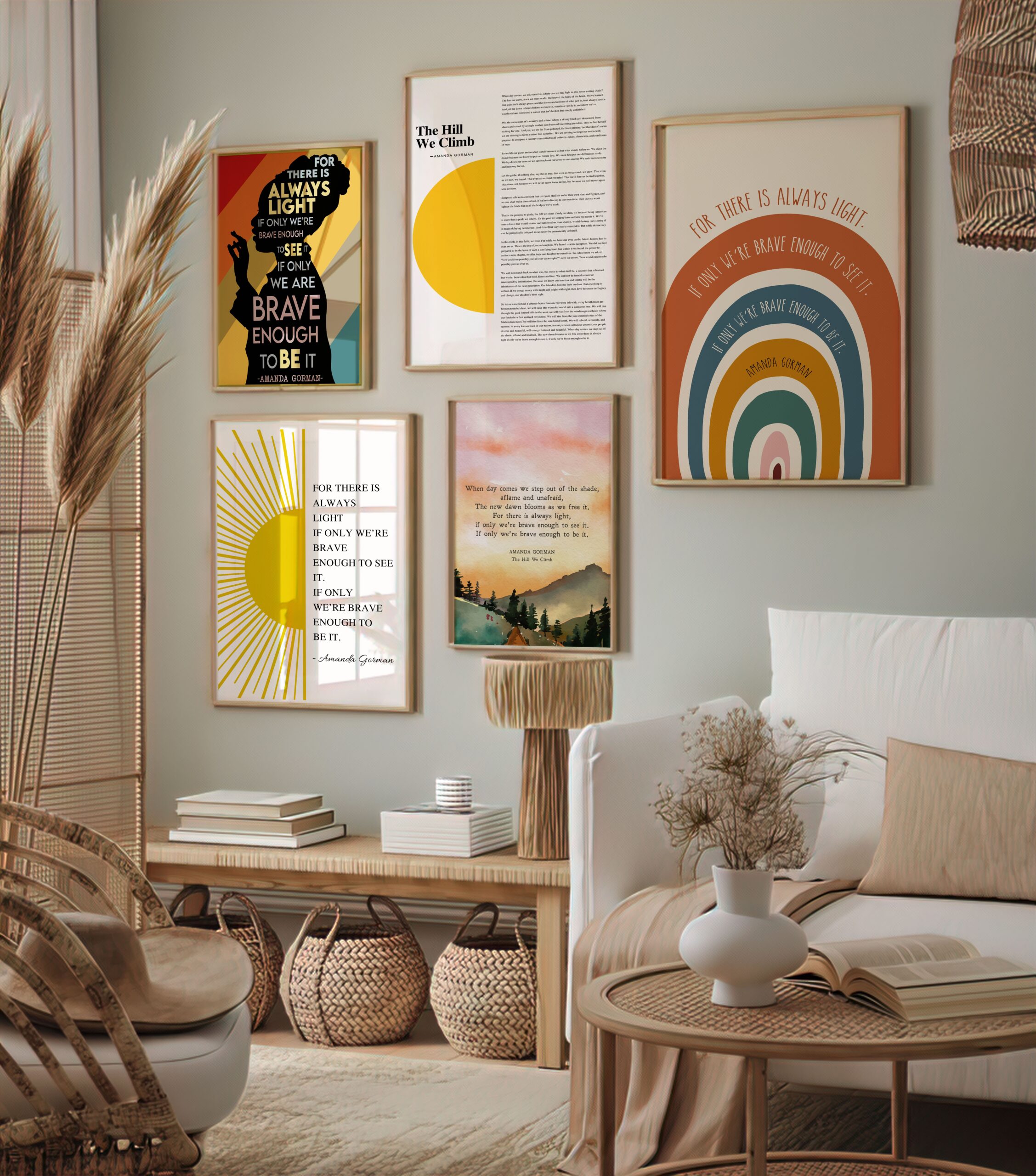 There Is Always Light Motivational Quote Wall Art - Image 6