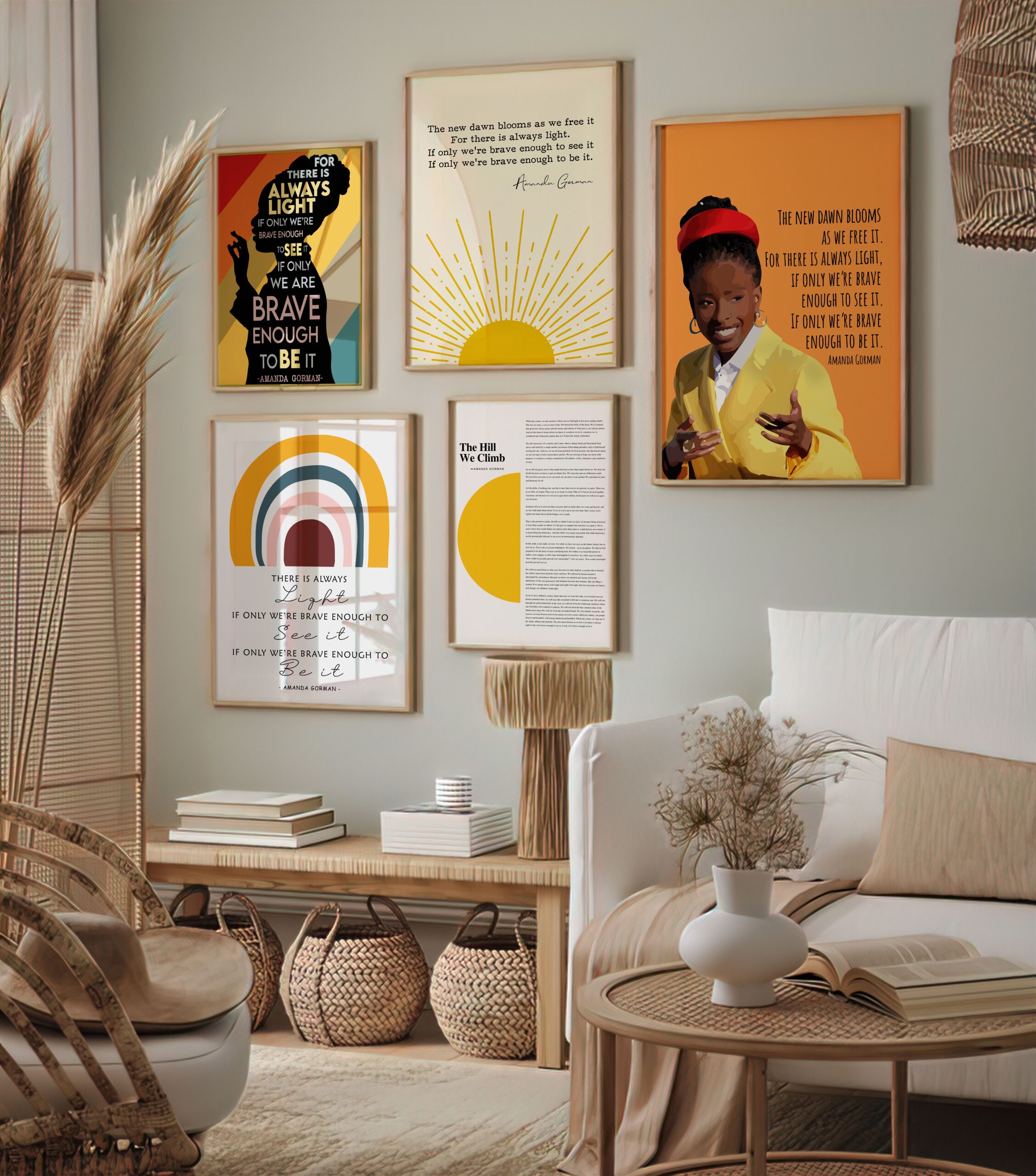 There Is Always Light Motivational Quote Wall Art - Image 6