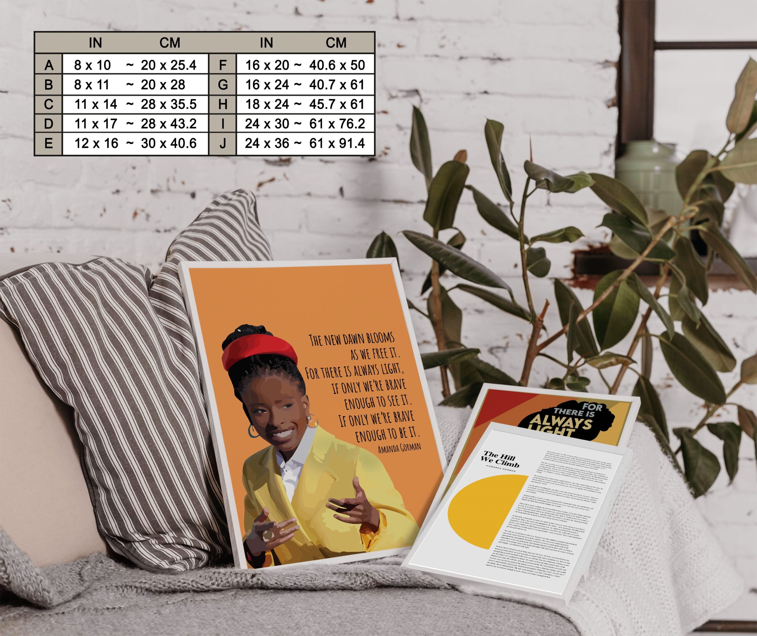 There Is Always Light Motivational Quote Wall Art - Image 7