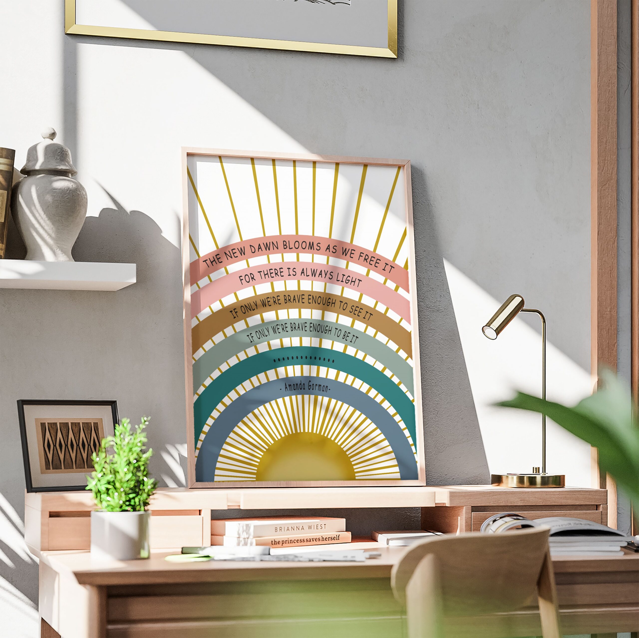 There Is Always Light Motivational Quote Wall Art - Image 3