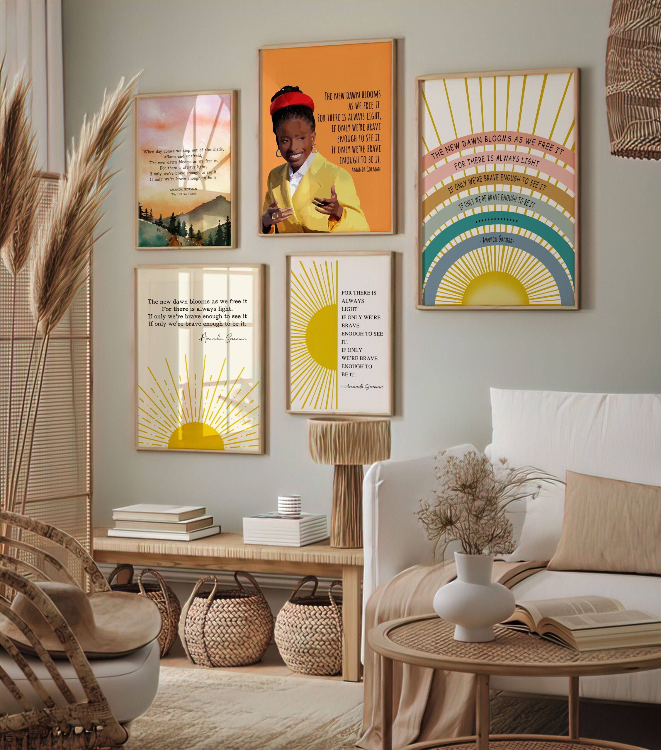 There Is Always Light Motivational Quote Wall Art - Image 6