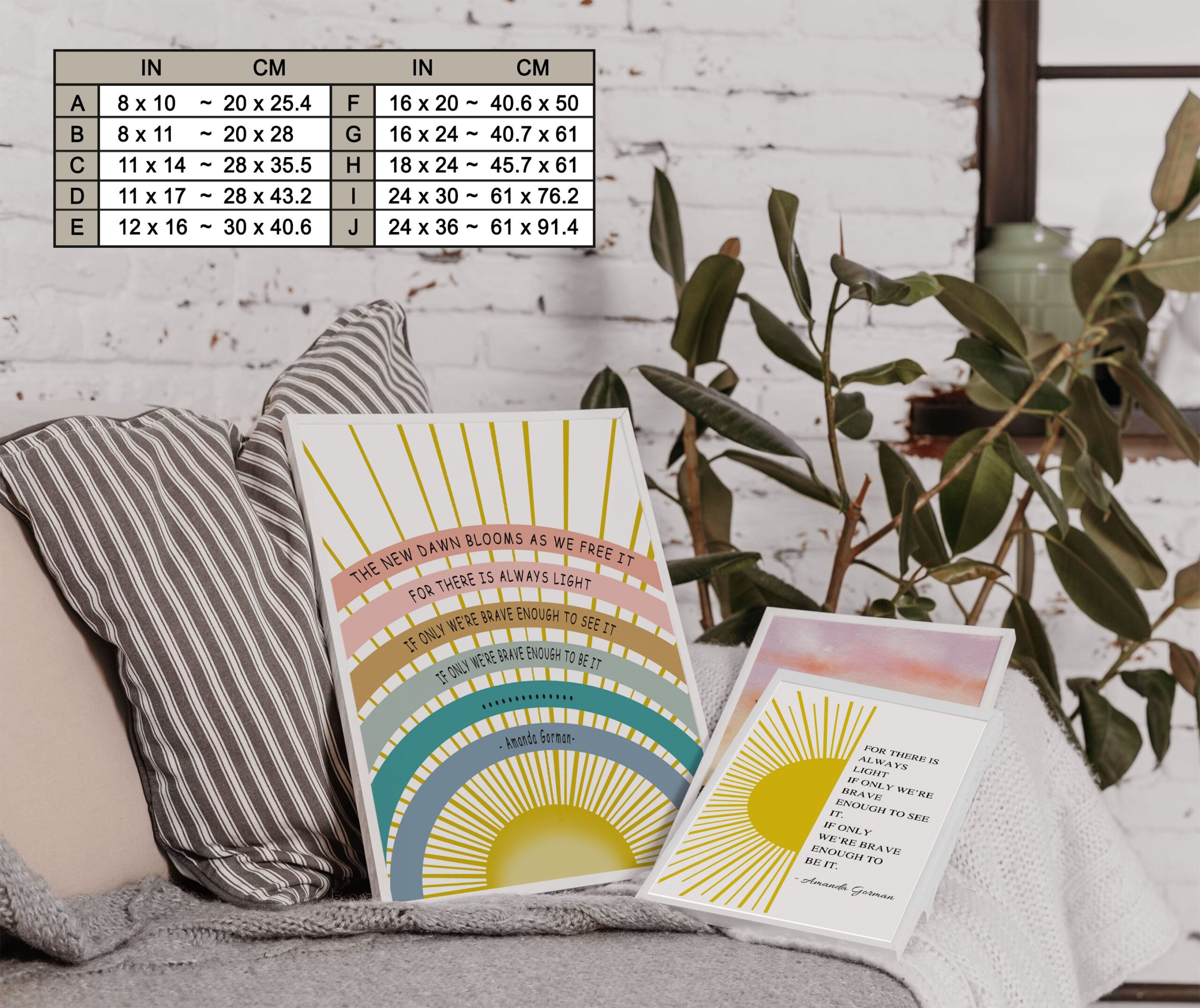 There Is Always Light Motivational Quote Wall Art - Image 7