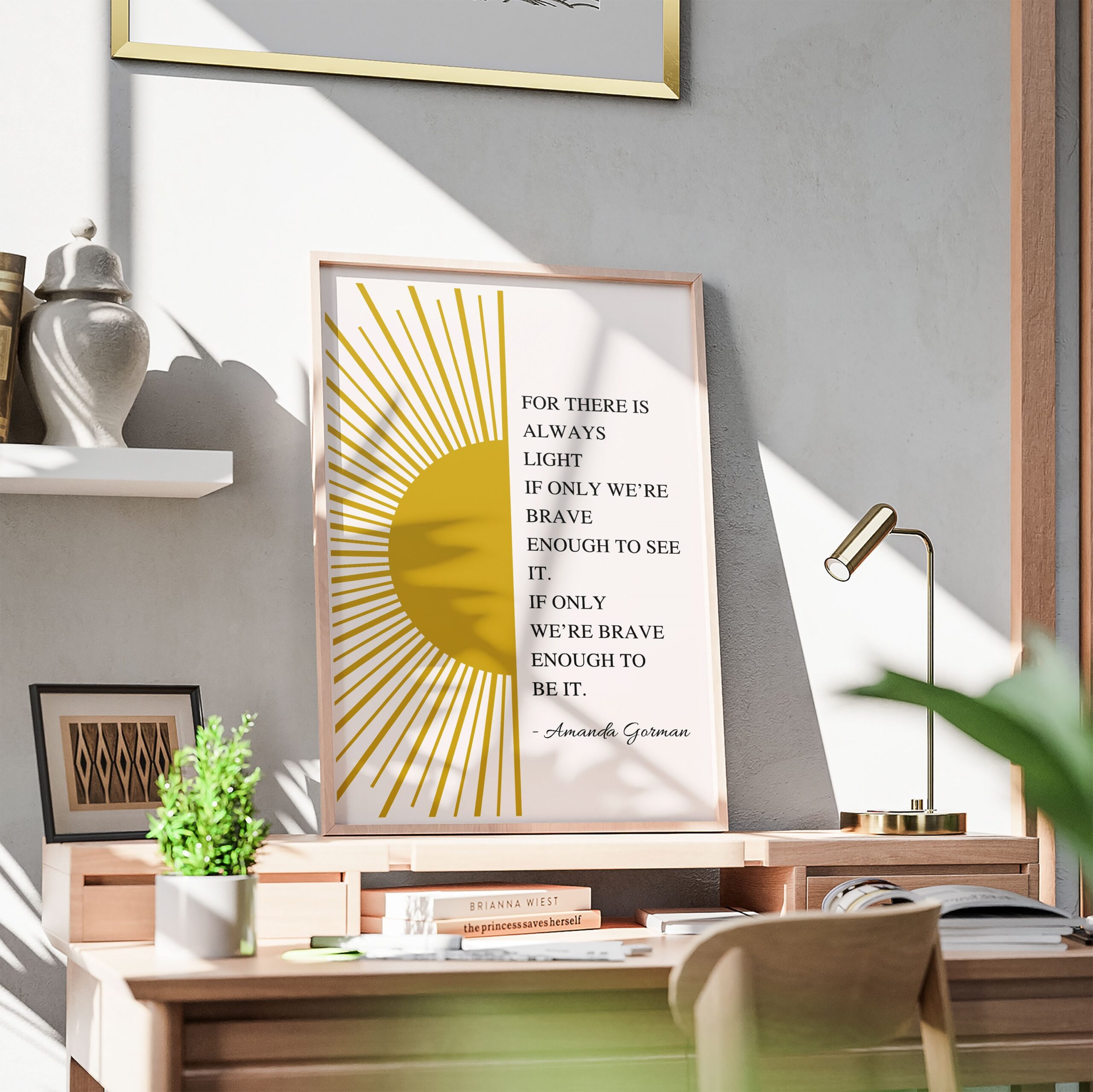 There Is Always Light Motivational Quote Wall Art - Image 3