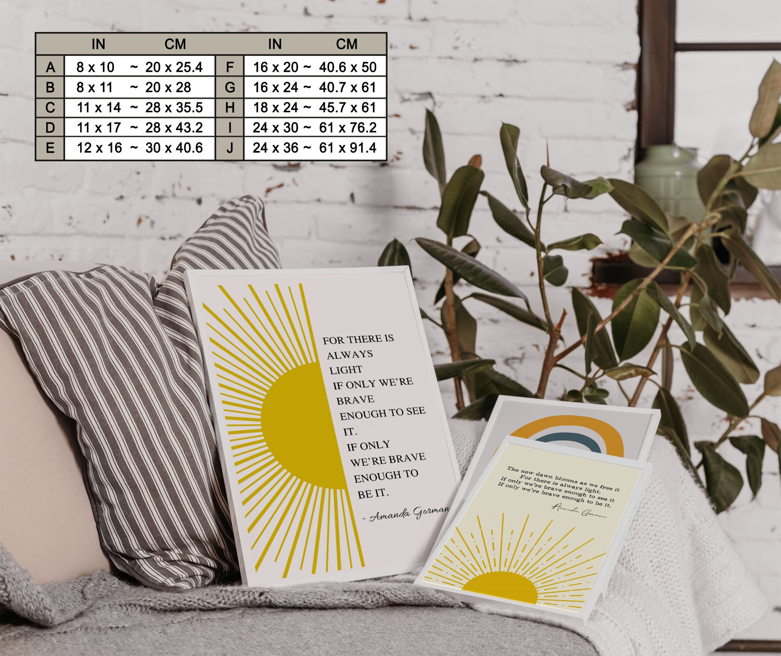 There Is Always Light Motivational Quote Wall Art - Image 7