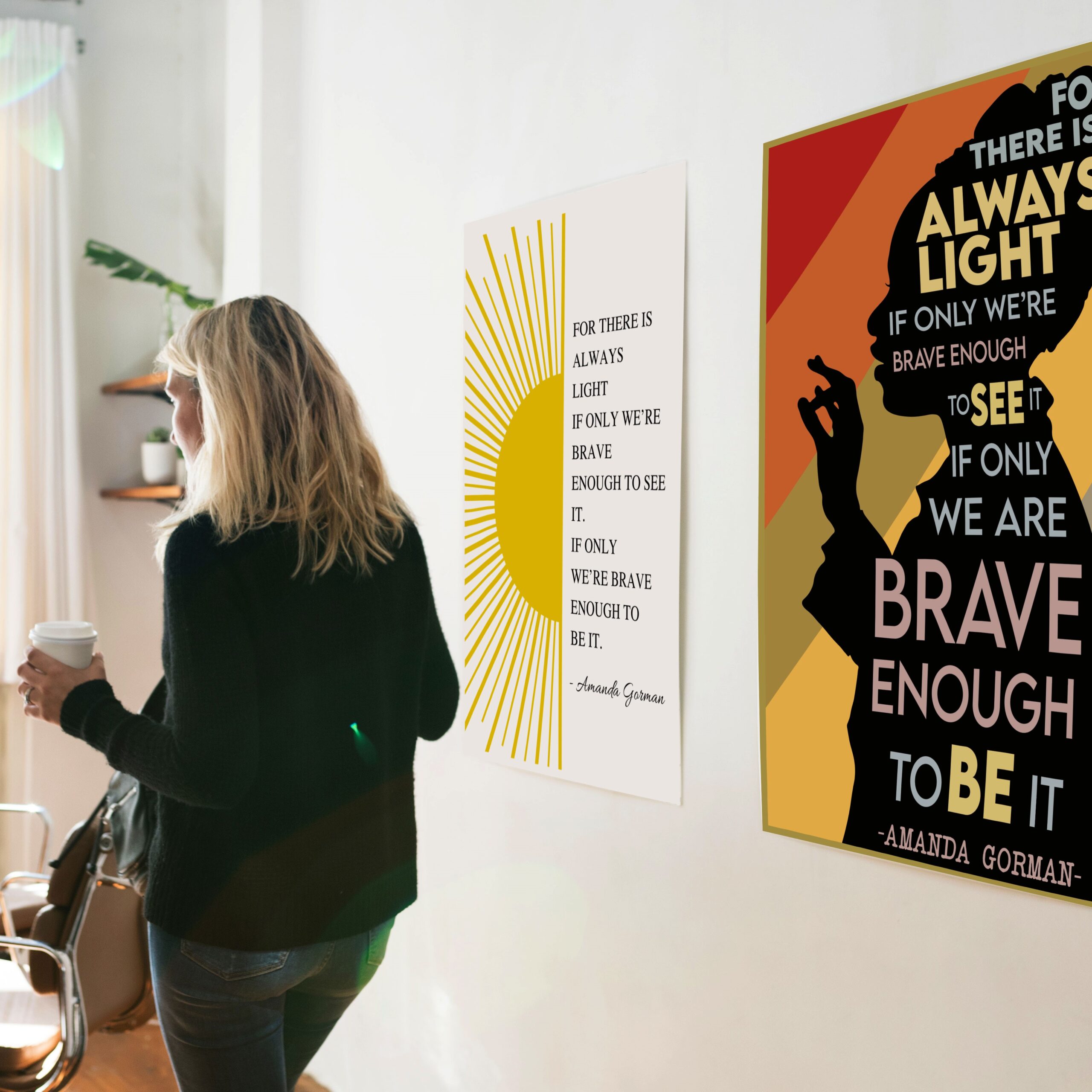 There Is Always Light Motivational Quote Wall Art - Image 2