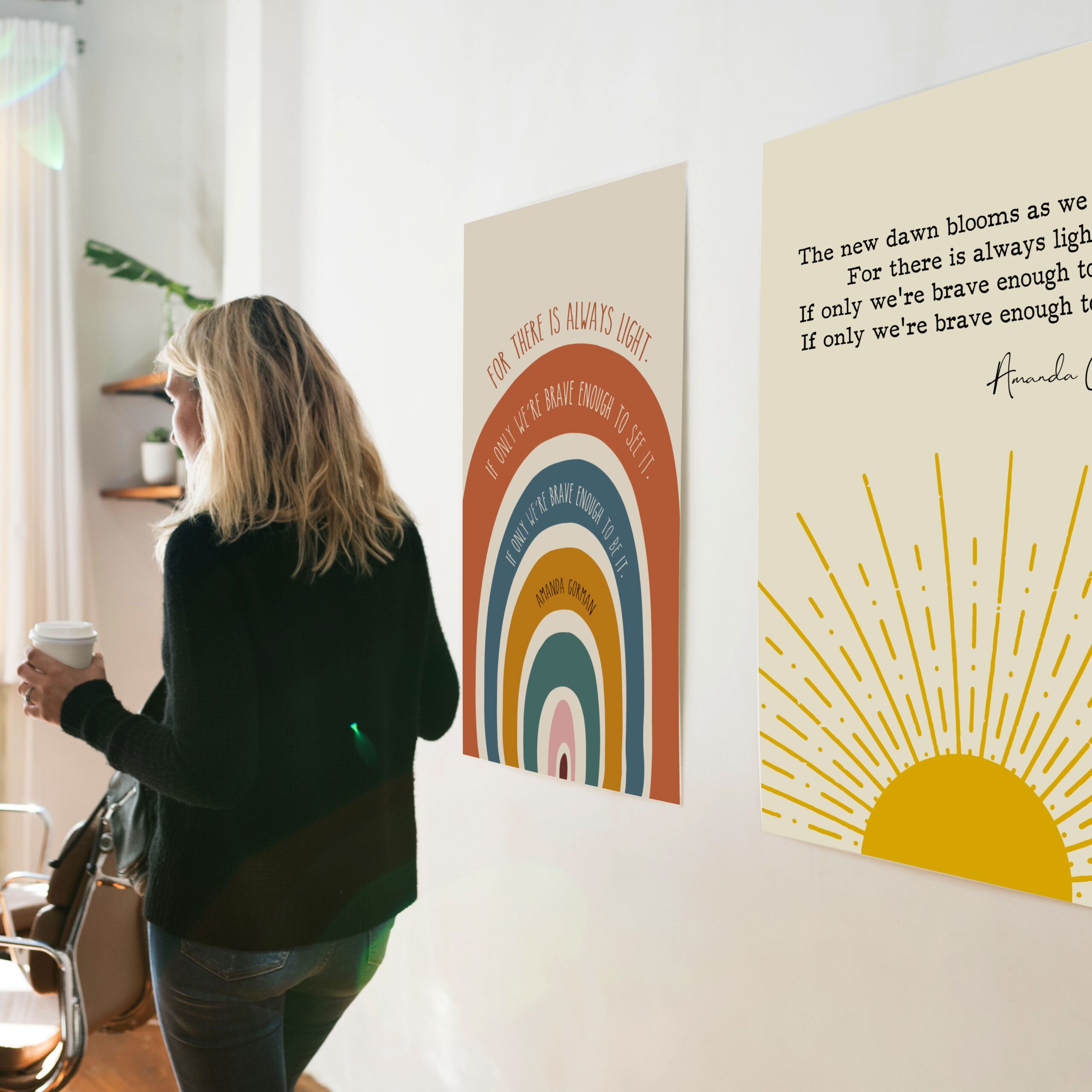 There Is Always Light Motivational Quote Wall Art - Image 2