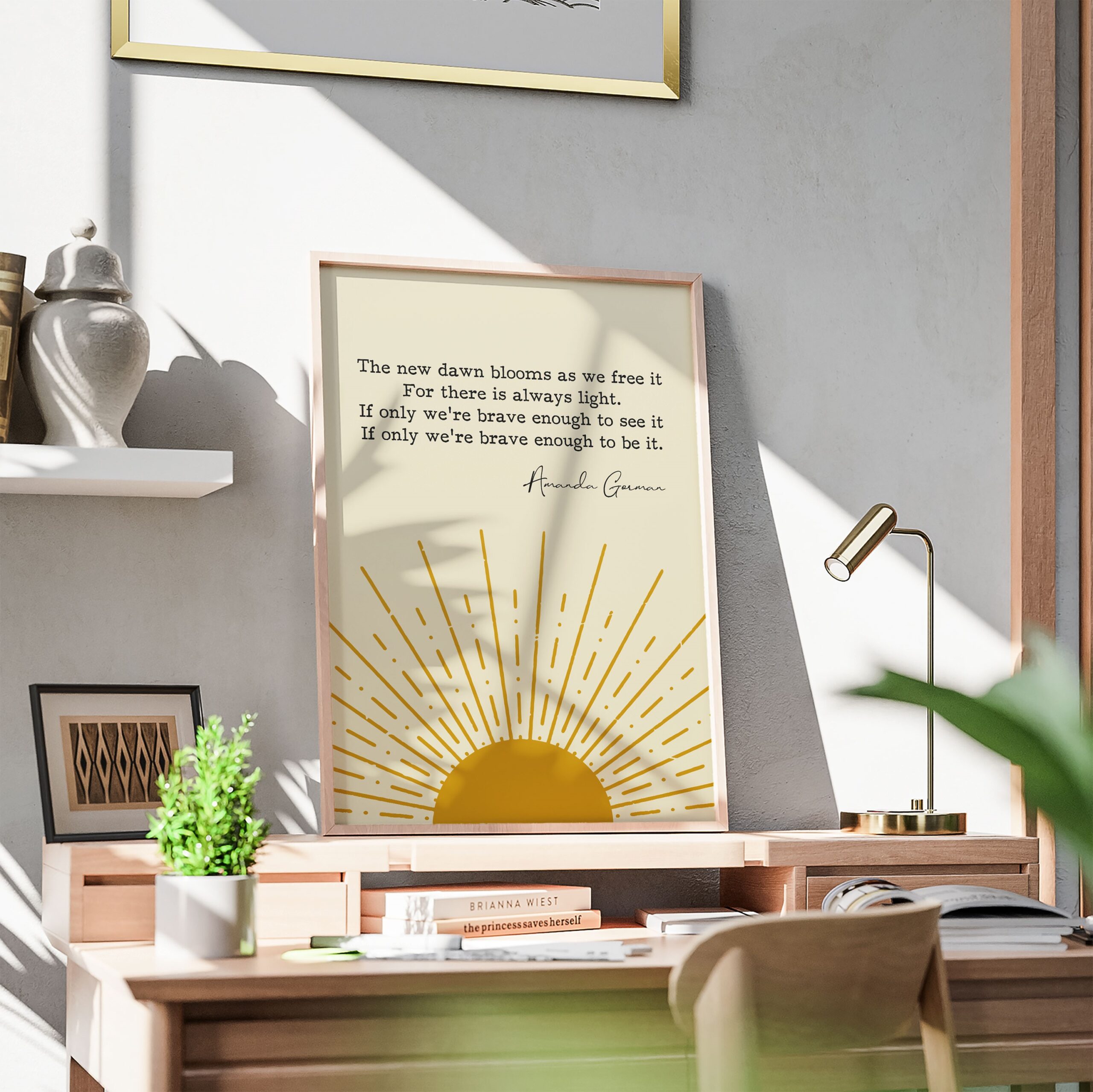 There Is Always Light Motivational Quote Wall Art - Image 3