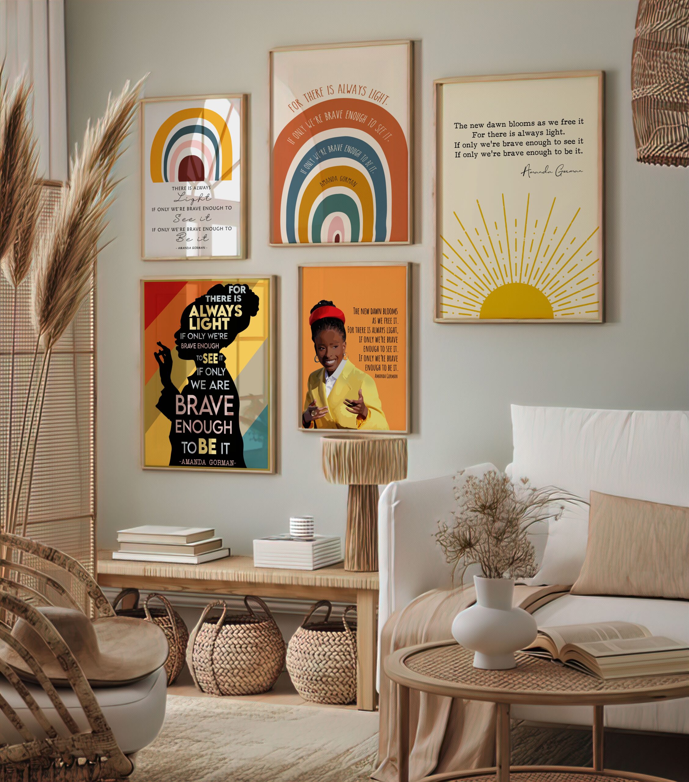 There Is Always Light Motivational Quote Wall Art - Image 6