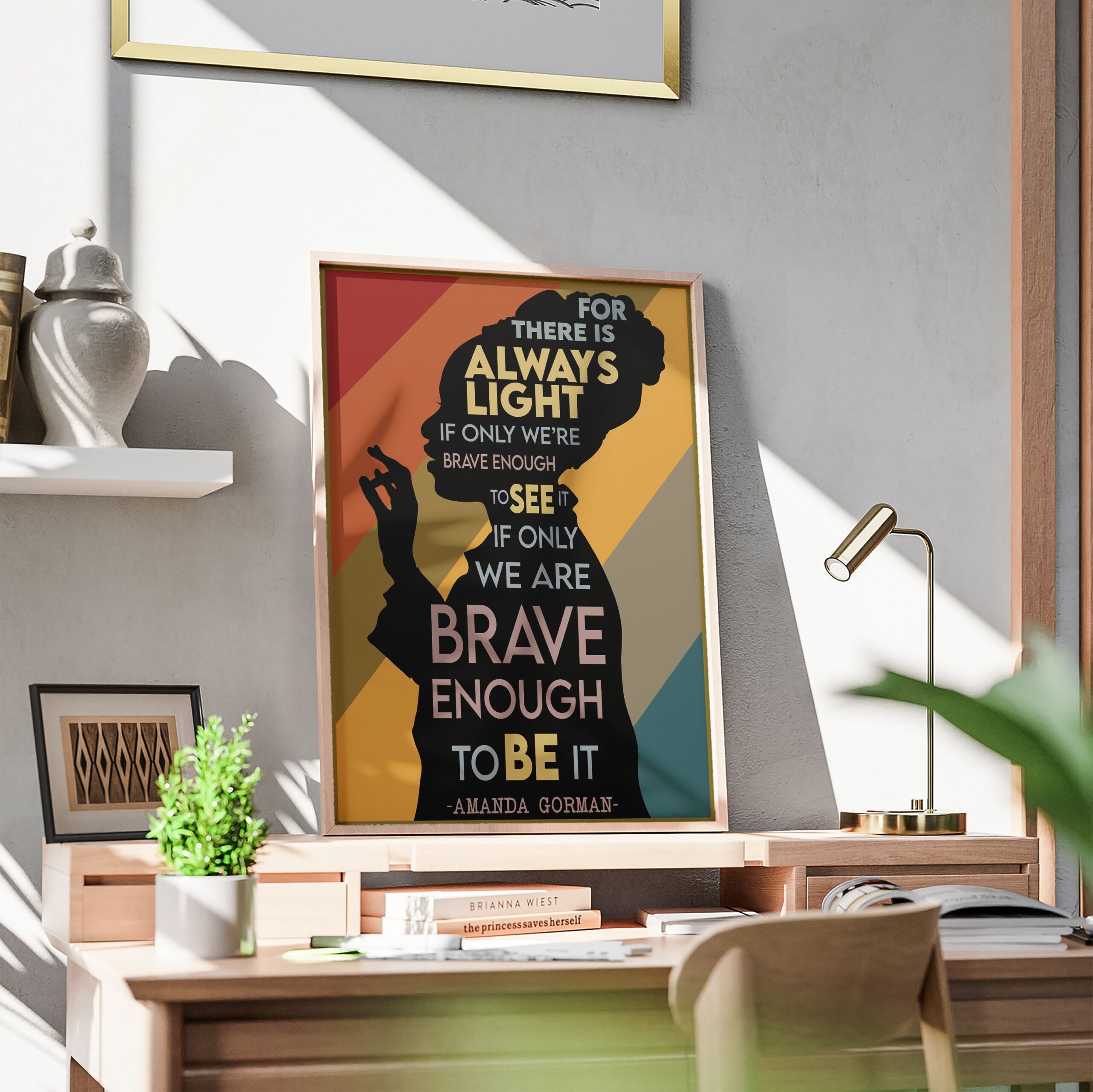 There Is Always Light Motivational Quote Wall Art - Image 3