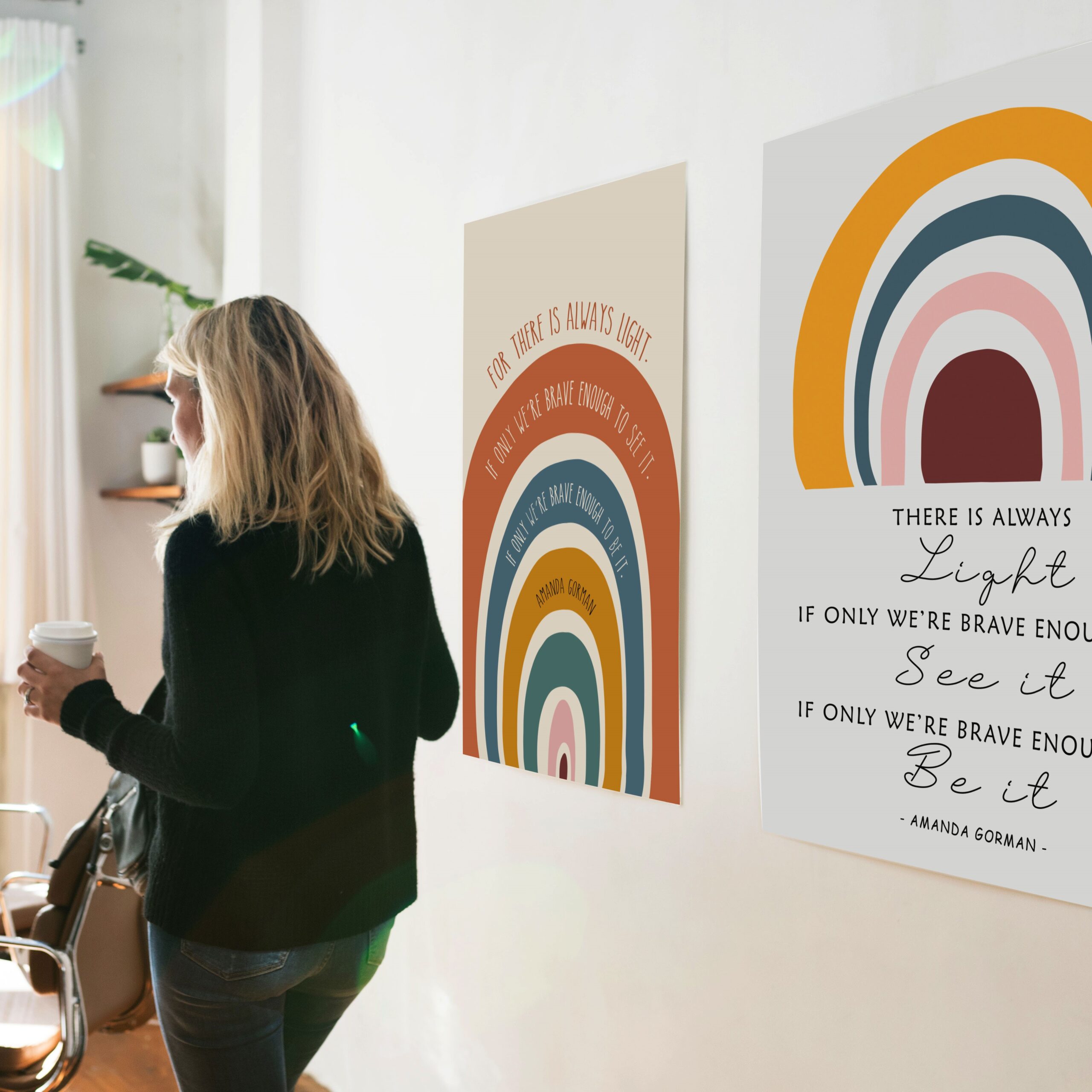 There Is Always Light Motivational Quote Wall Art - Image 2