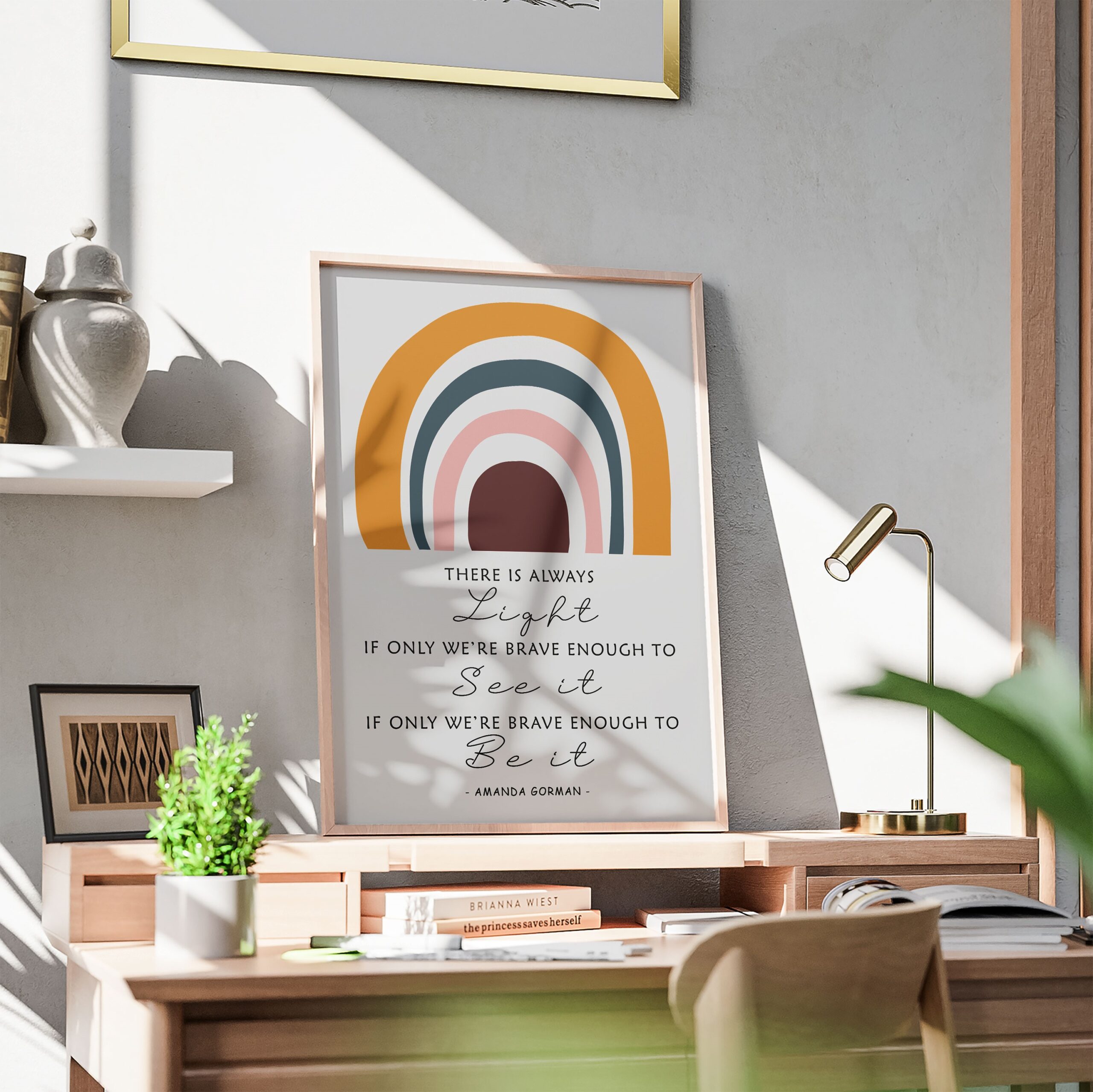 There Is Always Light Motivational Quote Wall Art - Image 3