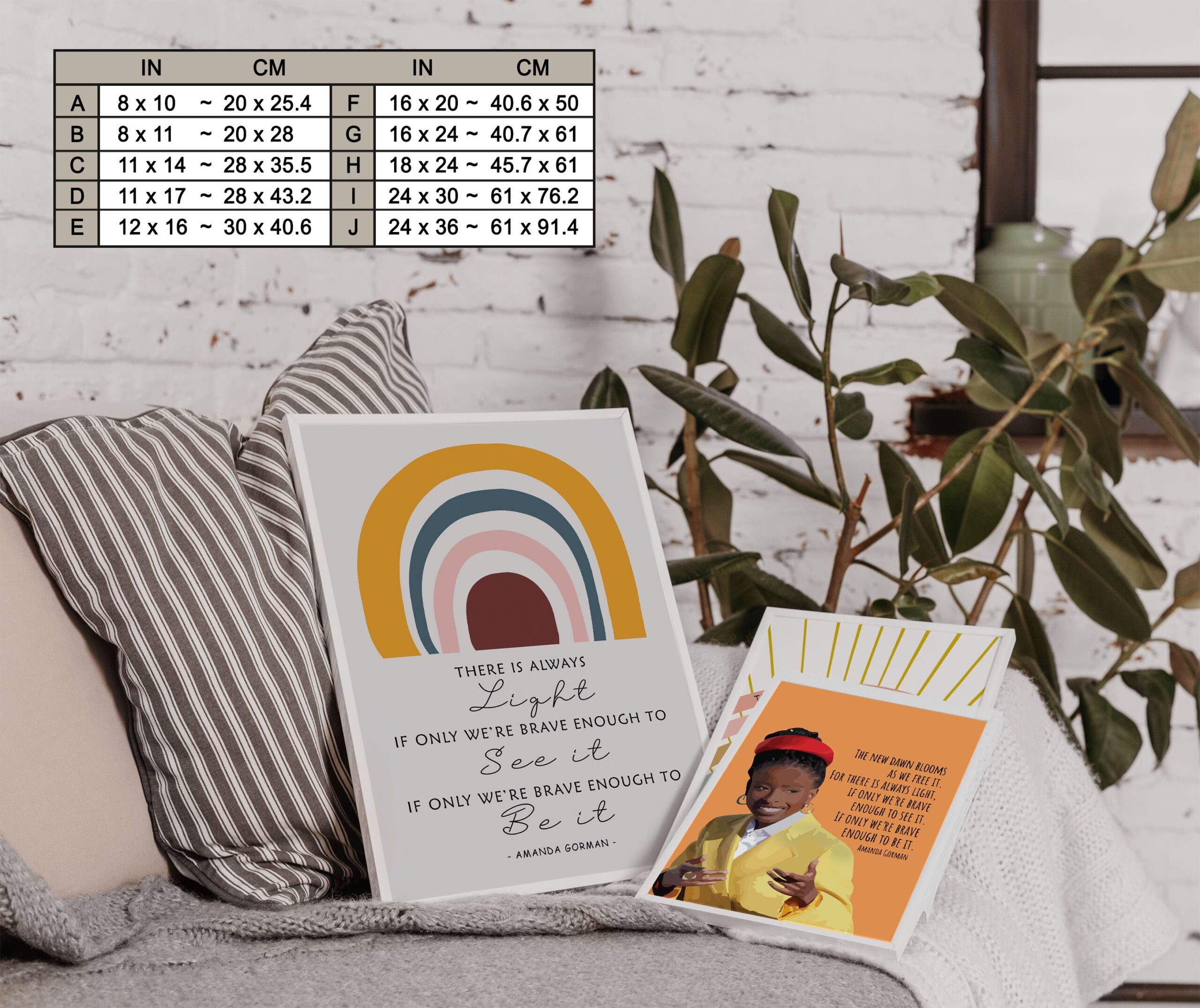 There Is Always Light Motivational Quote Wall Art - Image 7