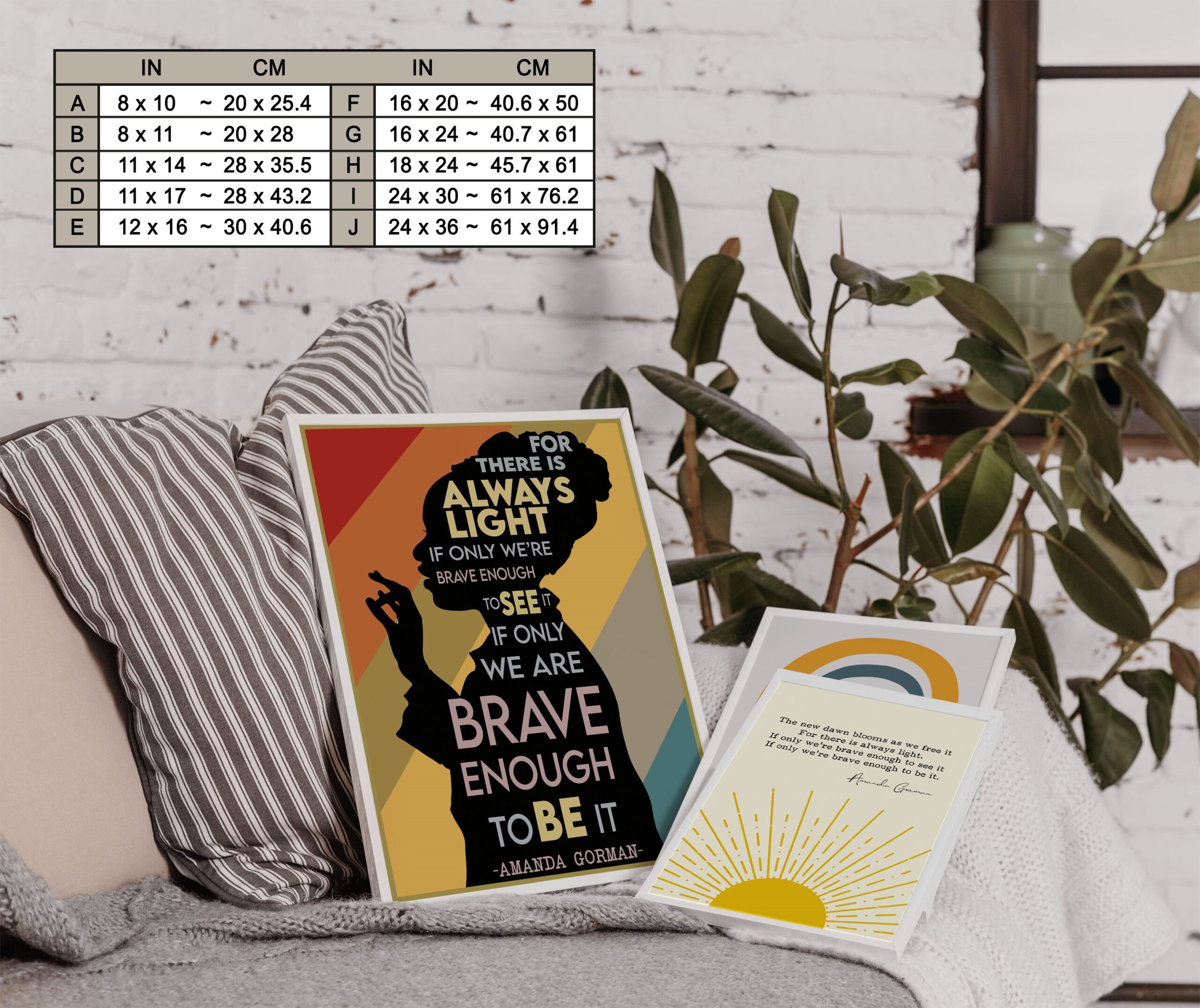 There Is Always Light Motivational Quote Wall Art - Image 7