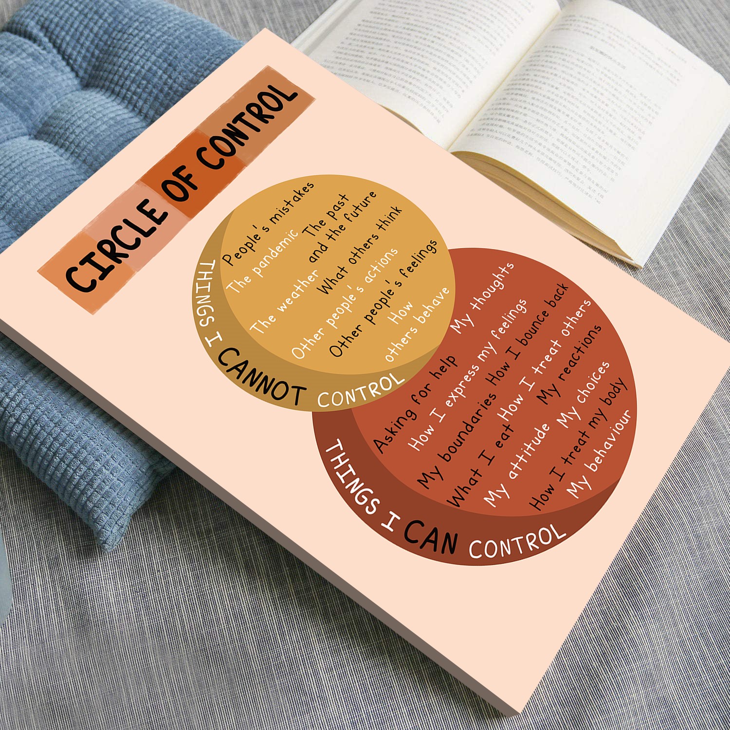 Things I Can Control Boho Mental Health Printable - Image 4