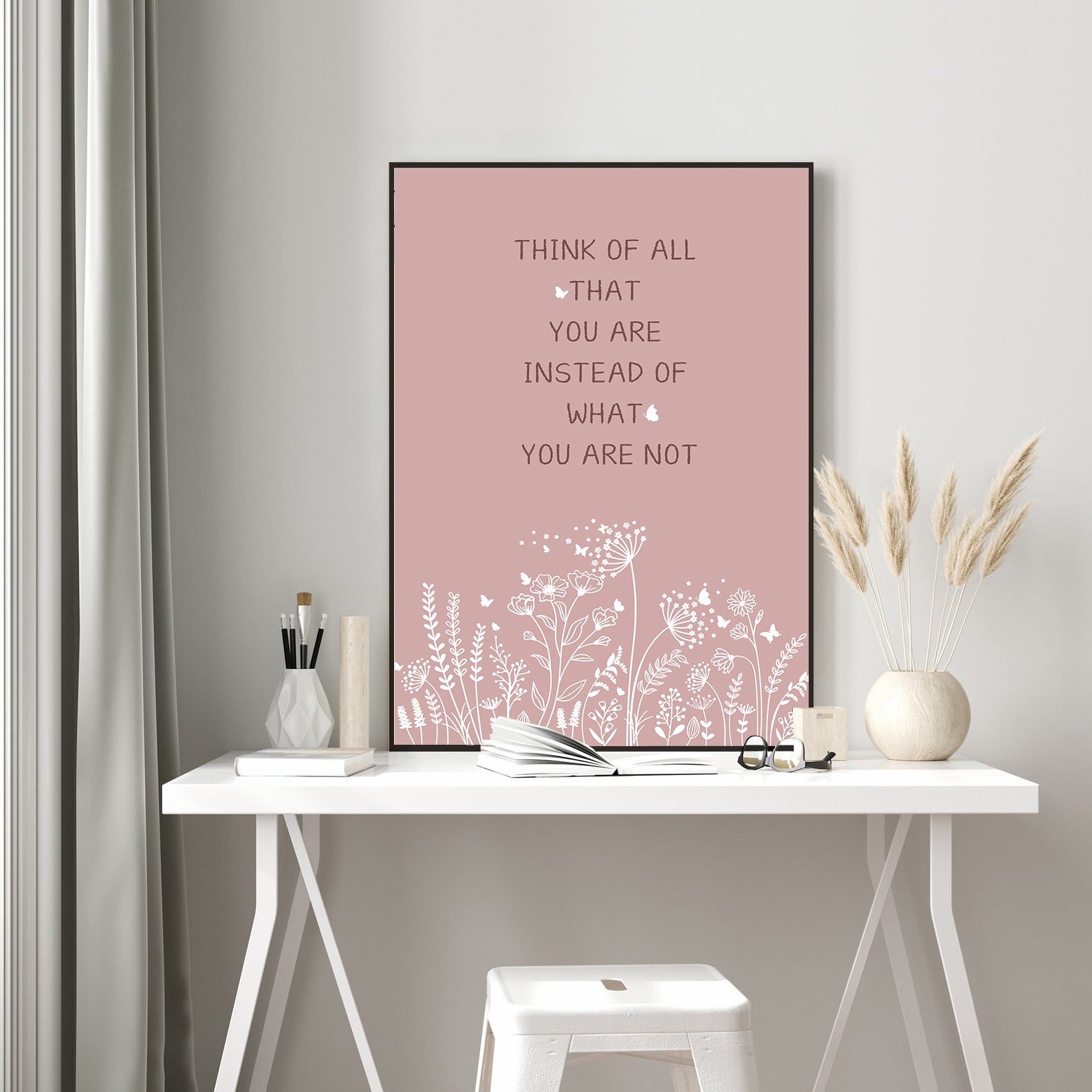 Think of All Abstract Positive Mental Health Wall Art - Image 2