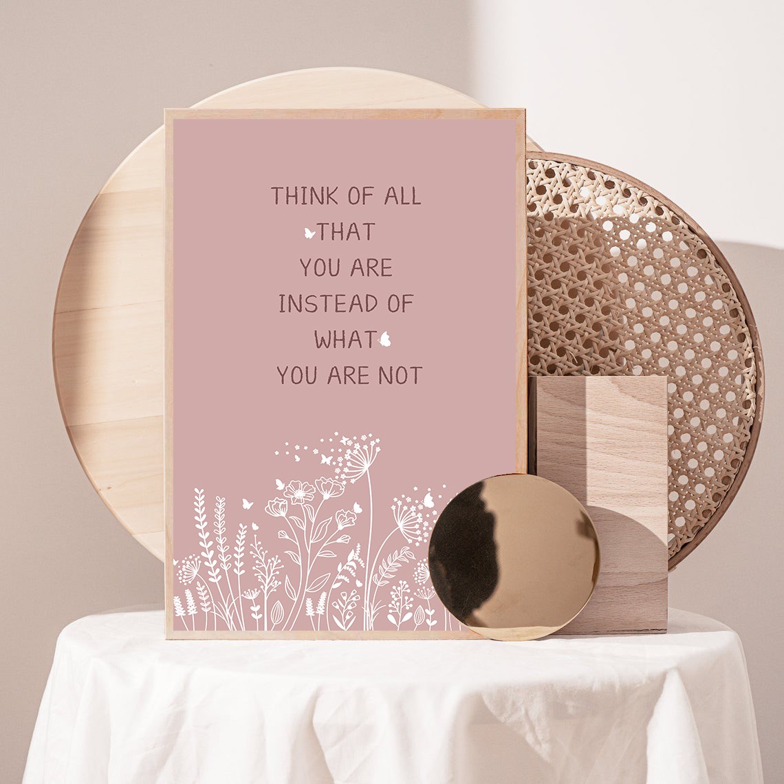 Think of All Abstract Positive Mental Health Wall Art - Image 3