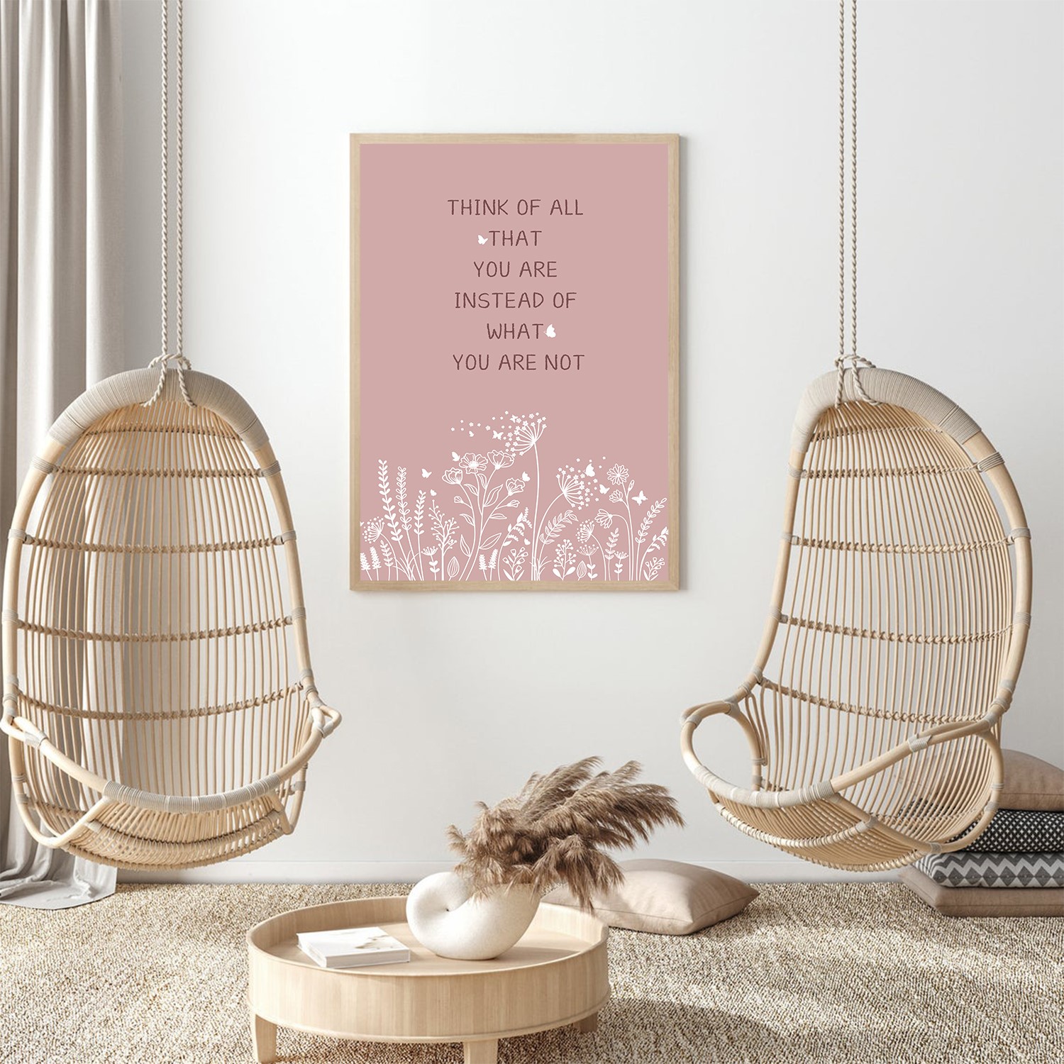 Think of All Abstract Positive Mental Health Wall Art - Image 4