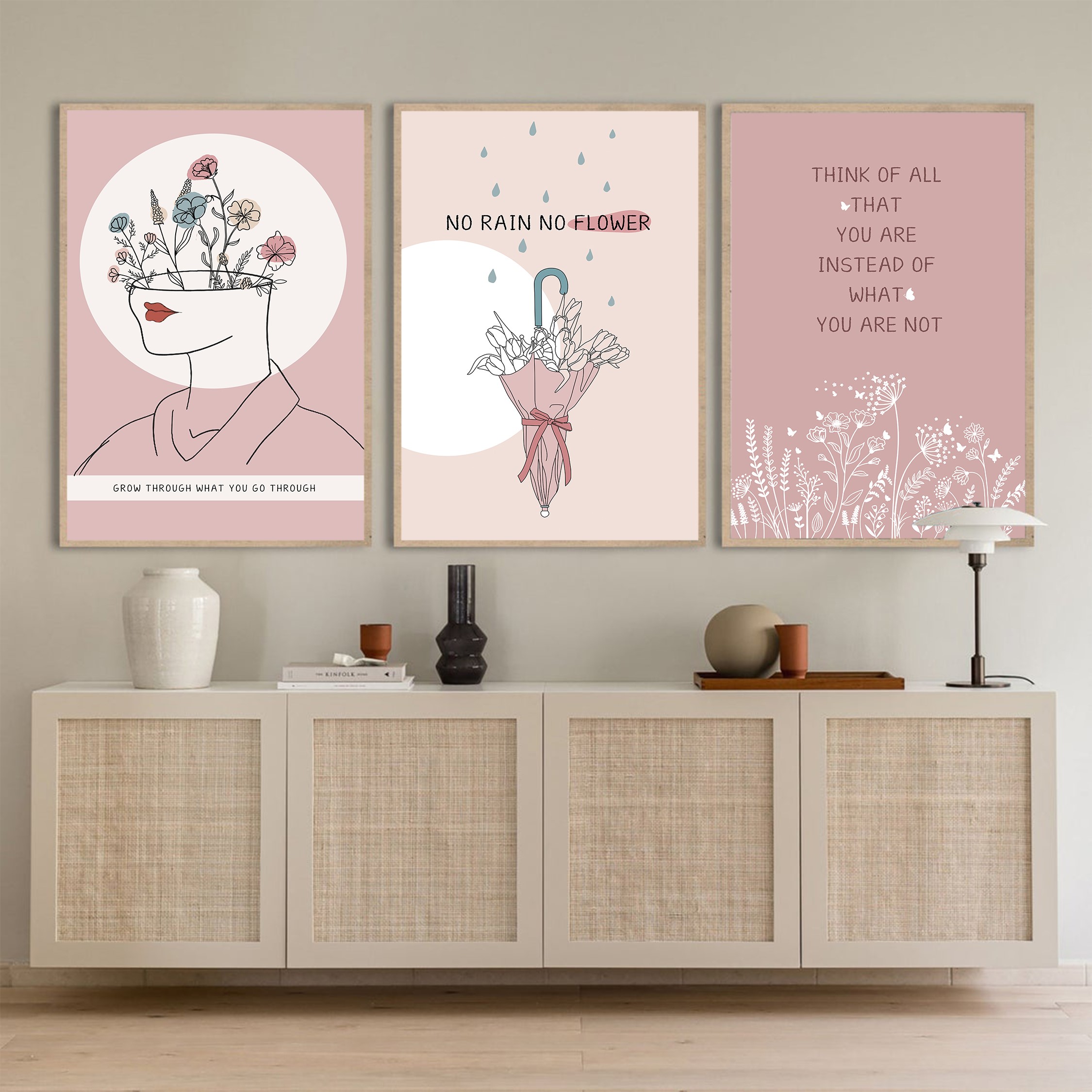 Think of All Abstract Positive Mental Health Wall Art - Image 6