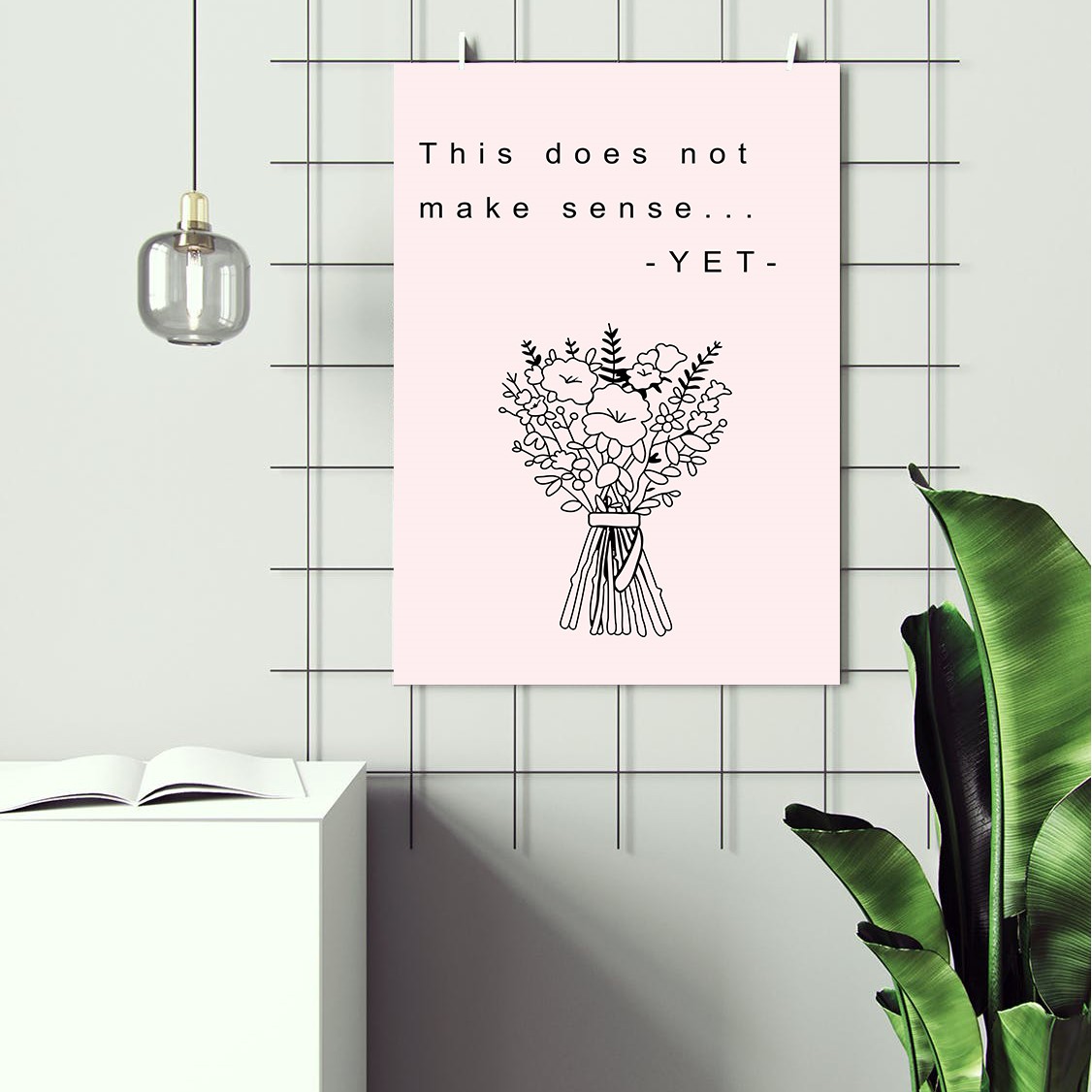 This Does Not Make Sense Growth Mindset Quote Wall Art - Image 2