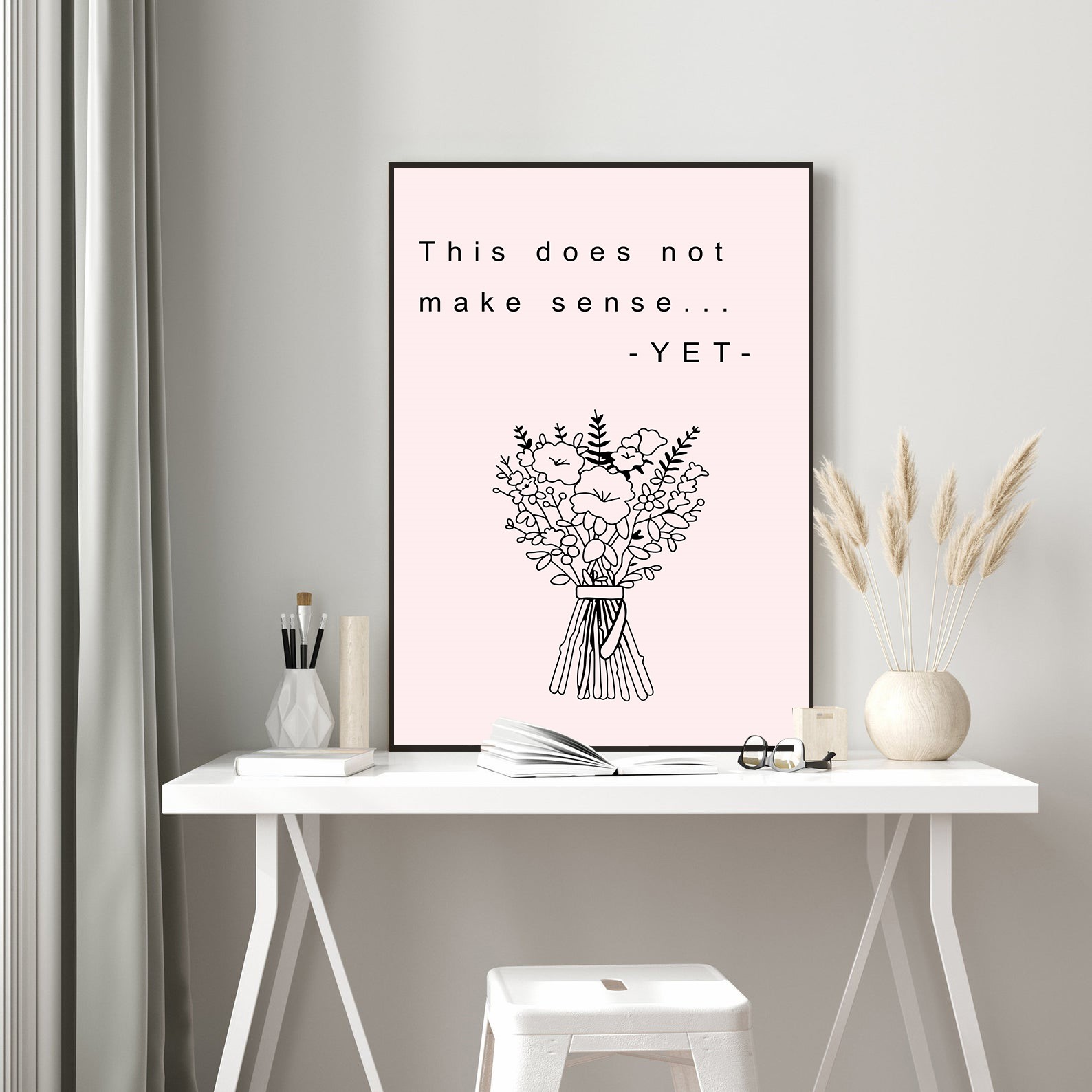 This Does Not Make Sense Growth Mindset Quote Wall Art - Image 5