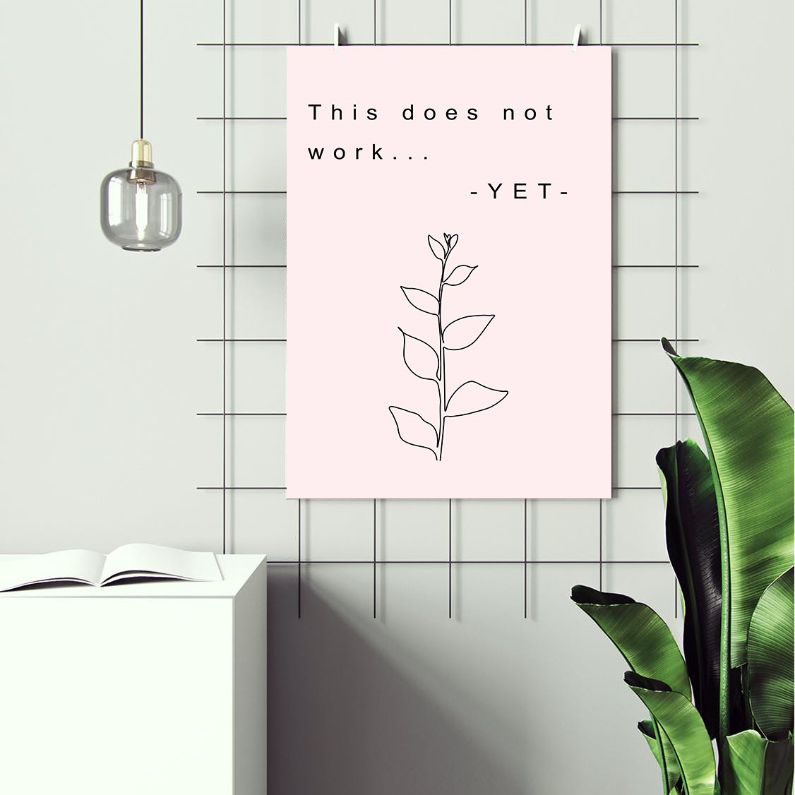 This Does Not Work Growth Mindset Motivational Wall Art - Image 2