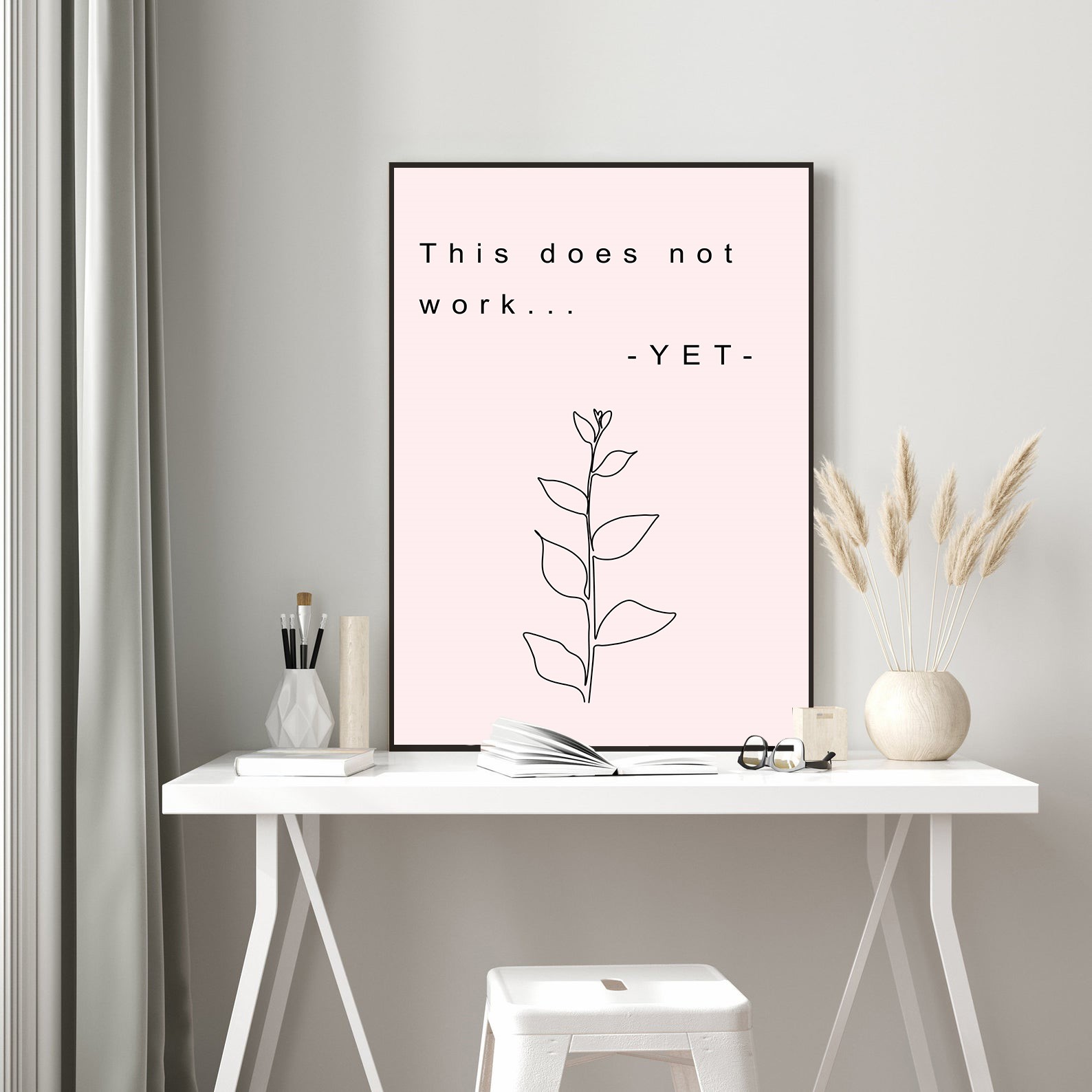 This Does Not Work Growth Mindset Motivational Wall Art - Image 5