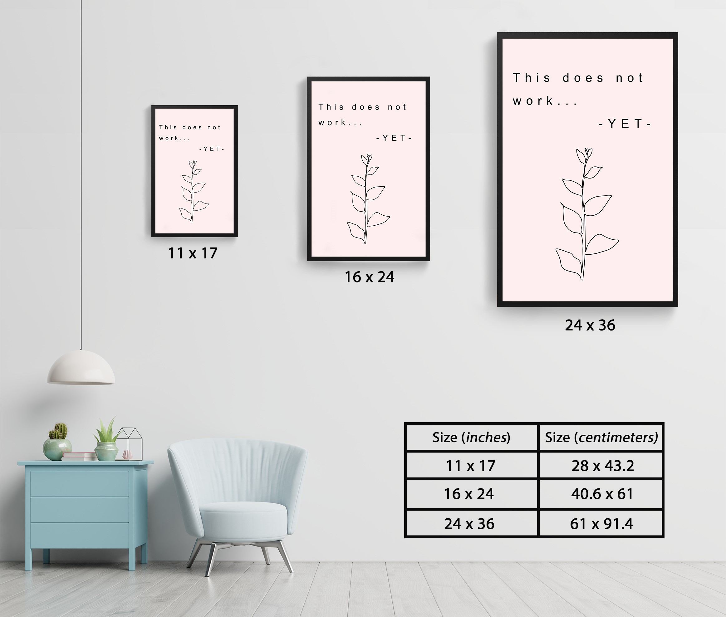 This Does Not Work Growth Mindset Motivational Wall Art - Image 7