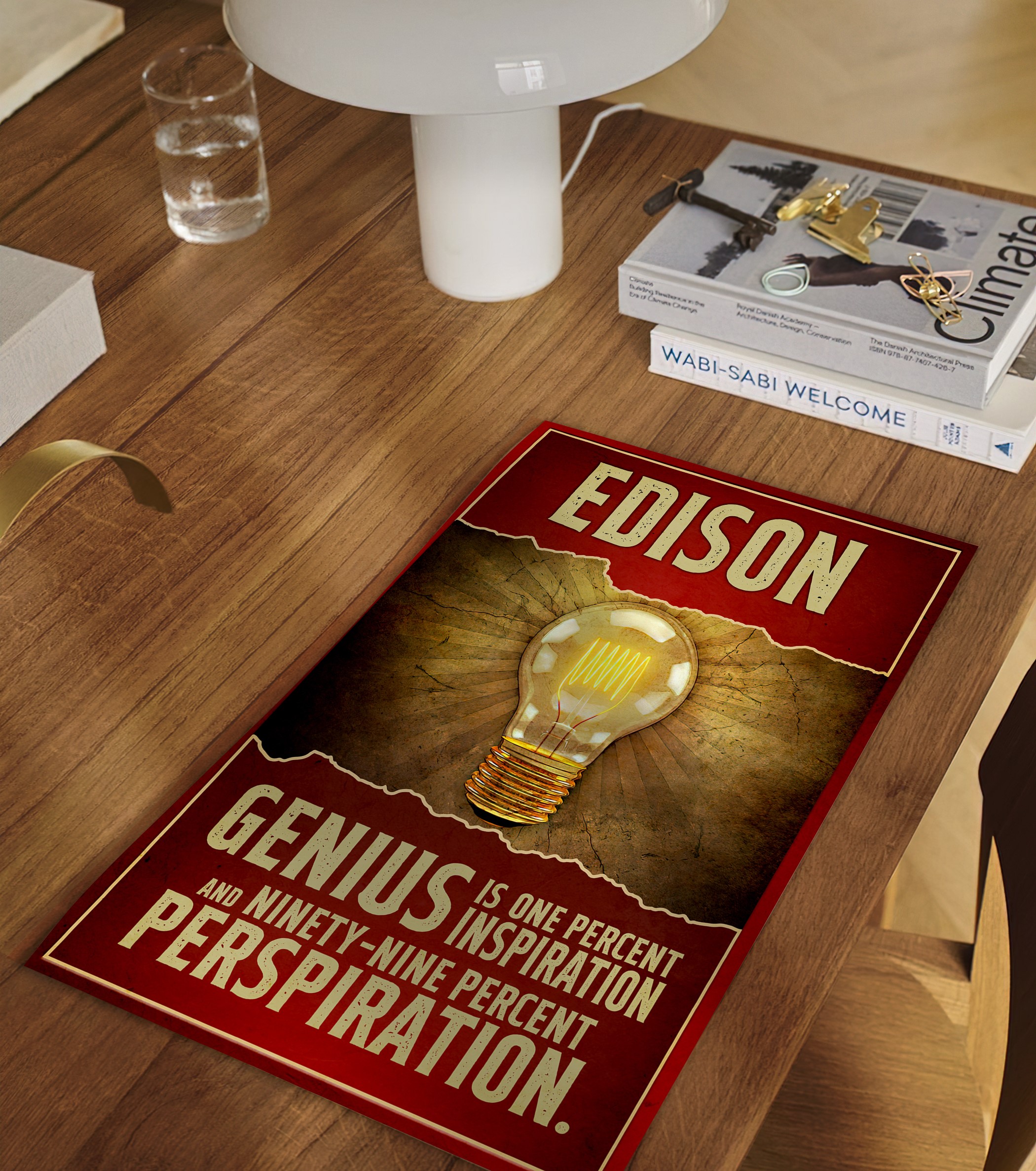 Thomas Edison Inspirational Inventor Quote Wall Art - Image 2