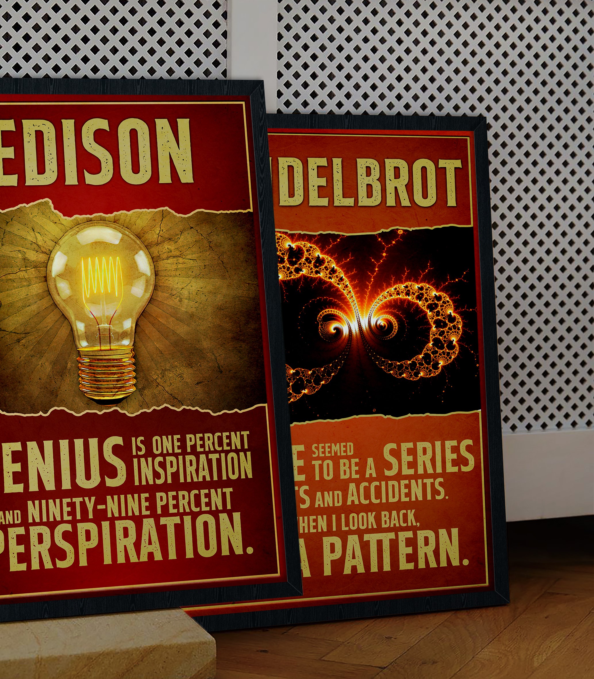 Thomas Edison Inspirational Inventor Quote Wall Art - Image 3