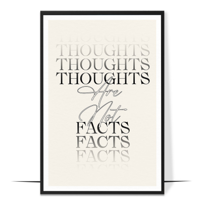 Thoughts Are Not Facts Wall Art