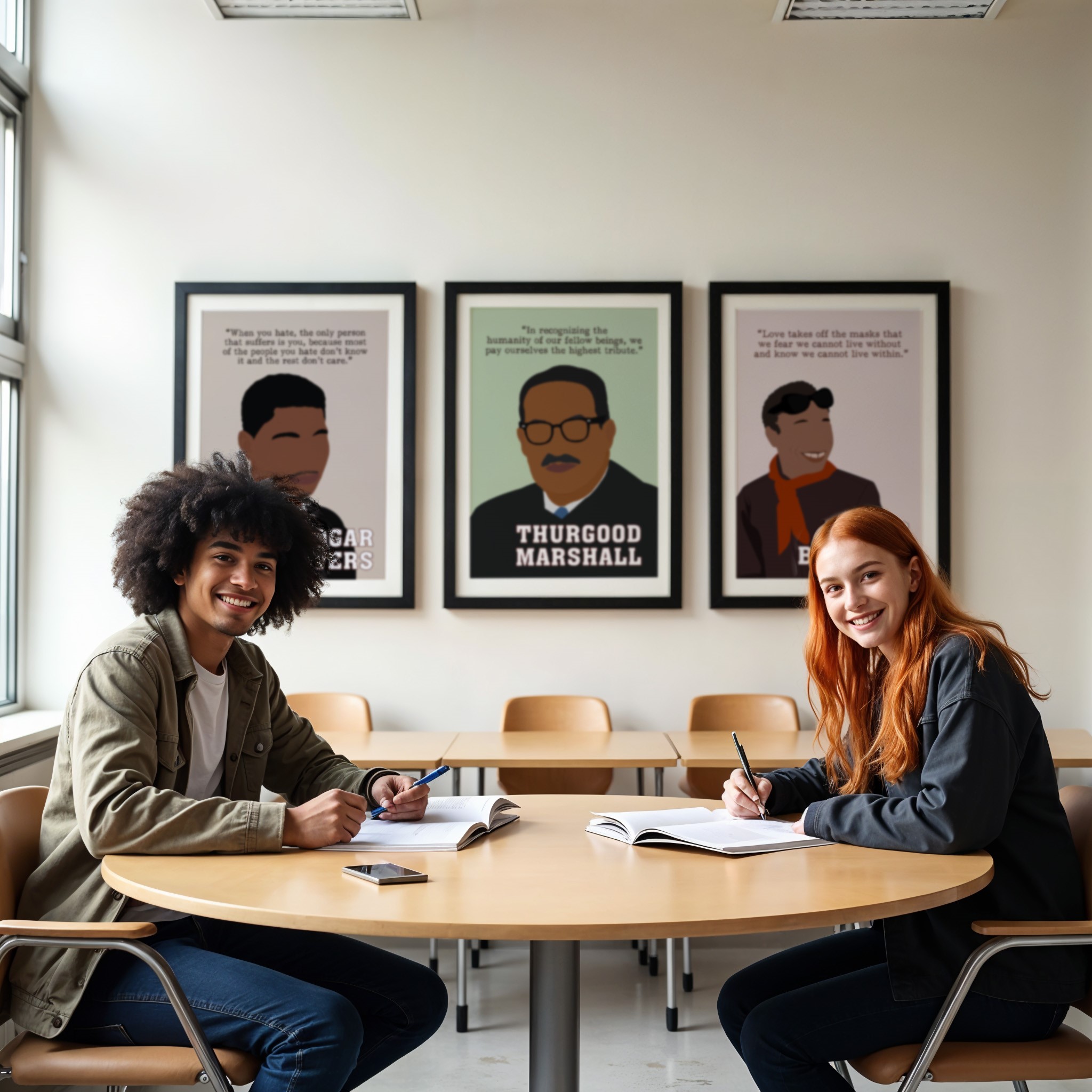 Thurgood Marshall Black History Hand-drawn Wall Art - Image 7