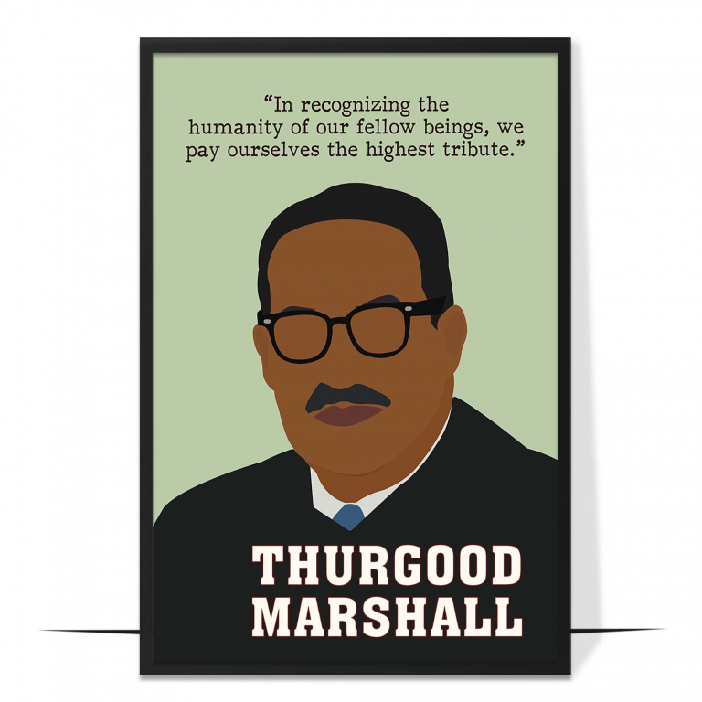 Thurgood Marshall Hand-drawn Wall Art