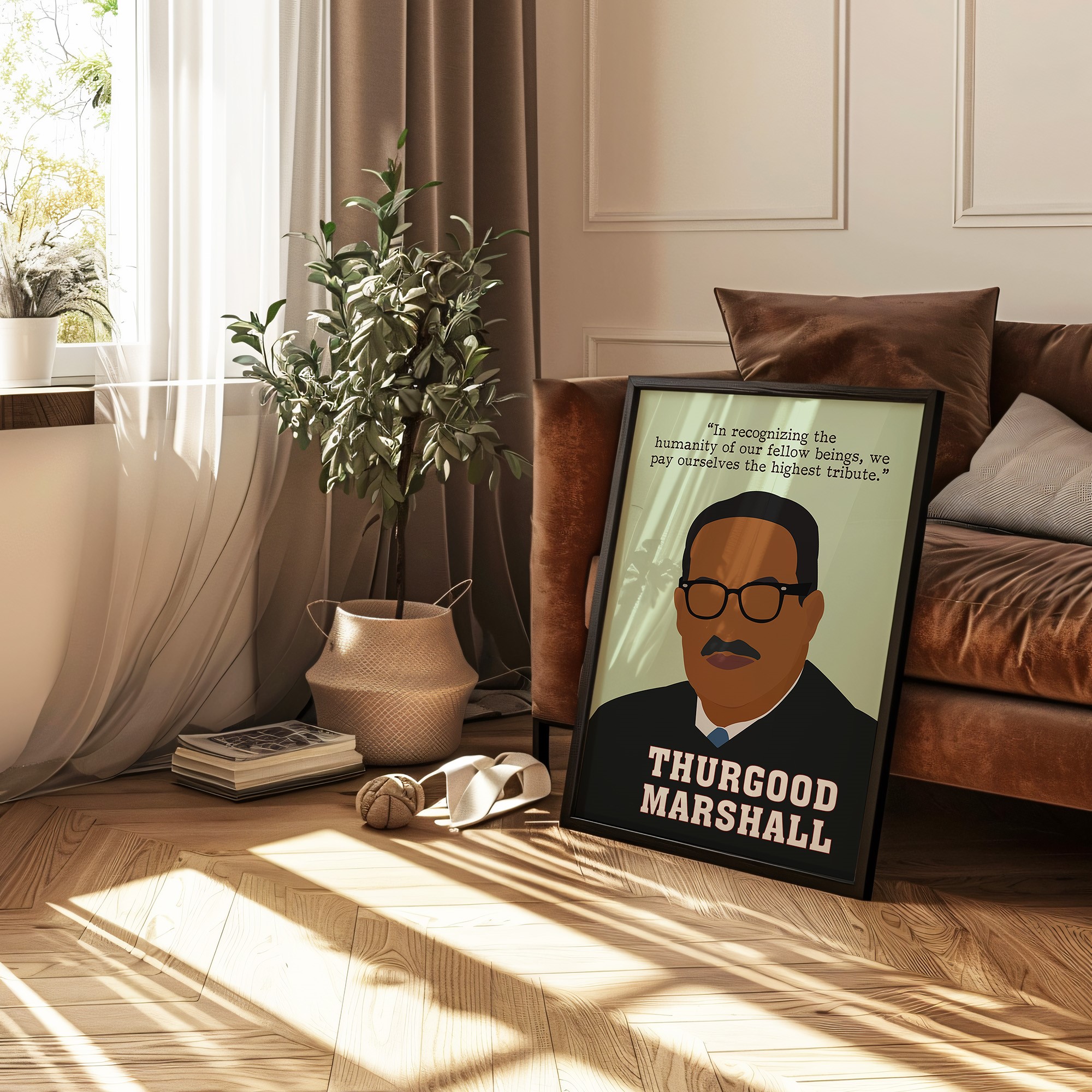 Thurgood Marshall Men Motivational Quote Wall Art - Image 2