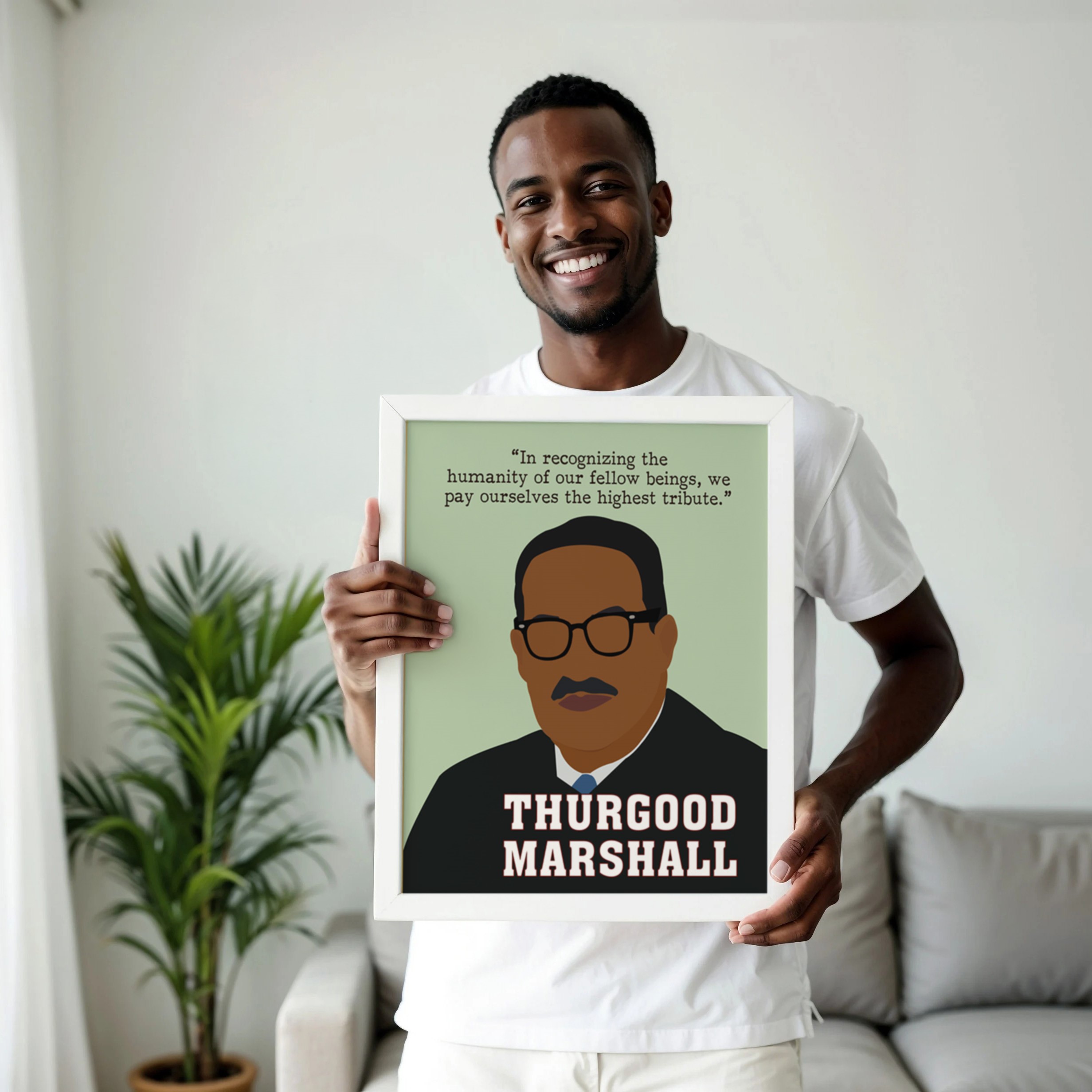 Thurgood Marshall Men Motivational Quote Wall Art - Image 3