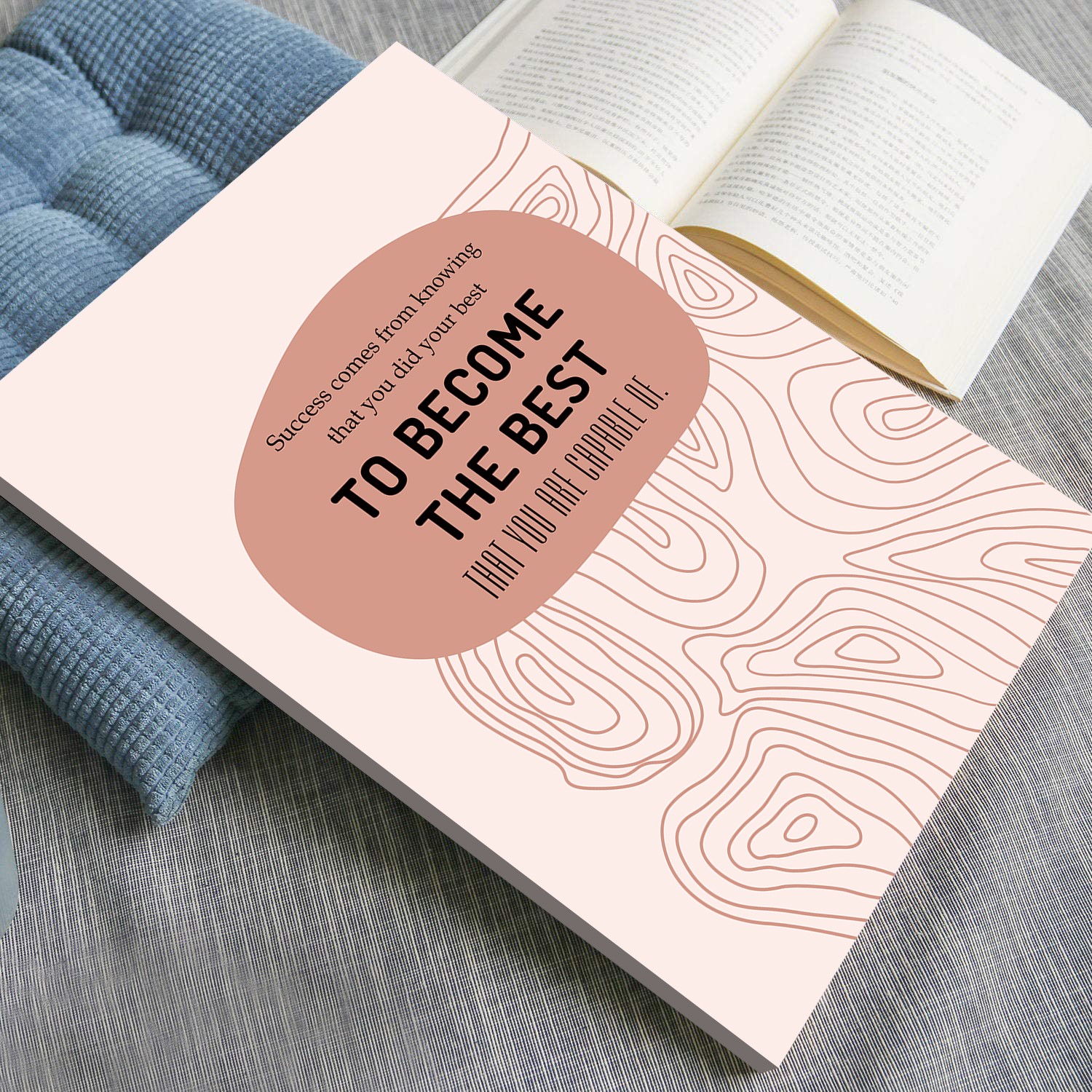 To Become The Best Growth Mindset Positive Wall Art - Image 4