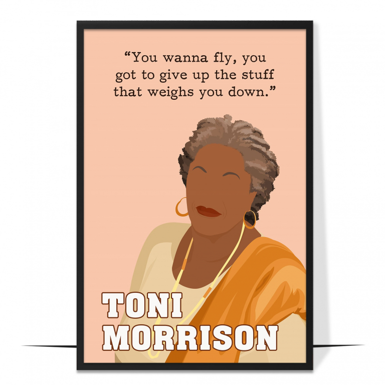 Toni Morrison Author Hand-drawn Wall Art