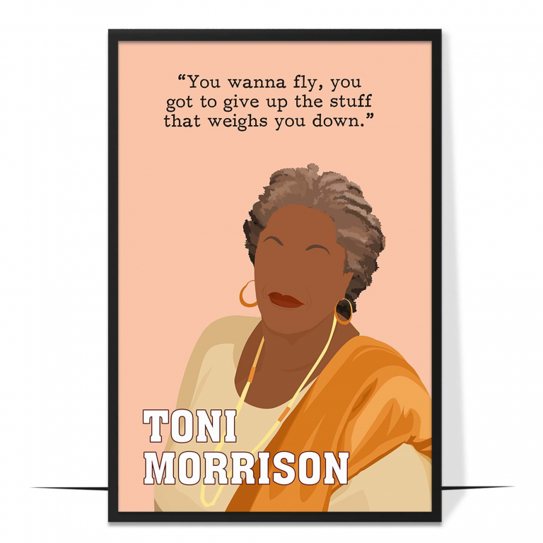 Toni Morrison Hand-drawn Wall Art