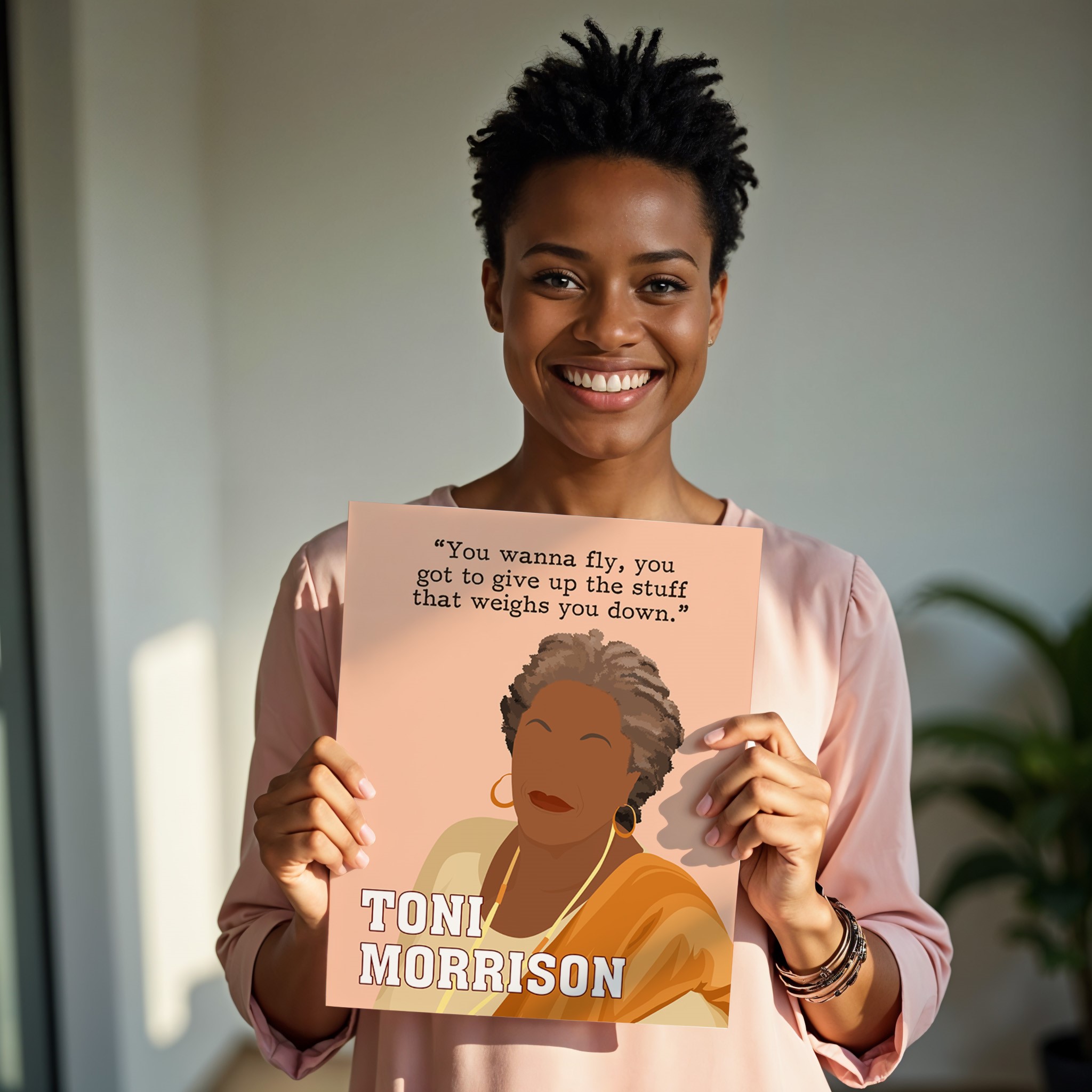 Toni Morrison Inspirational Quote Wall Art - Image 2