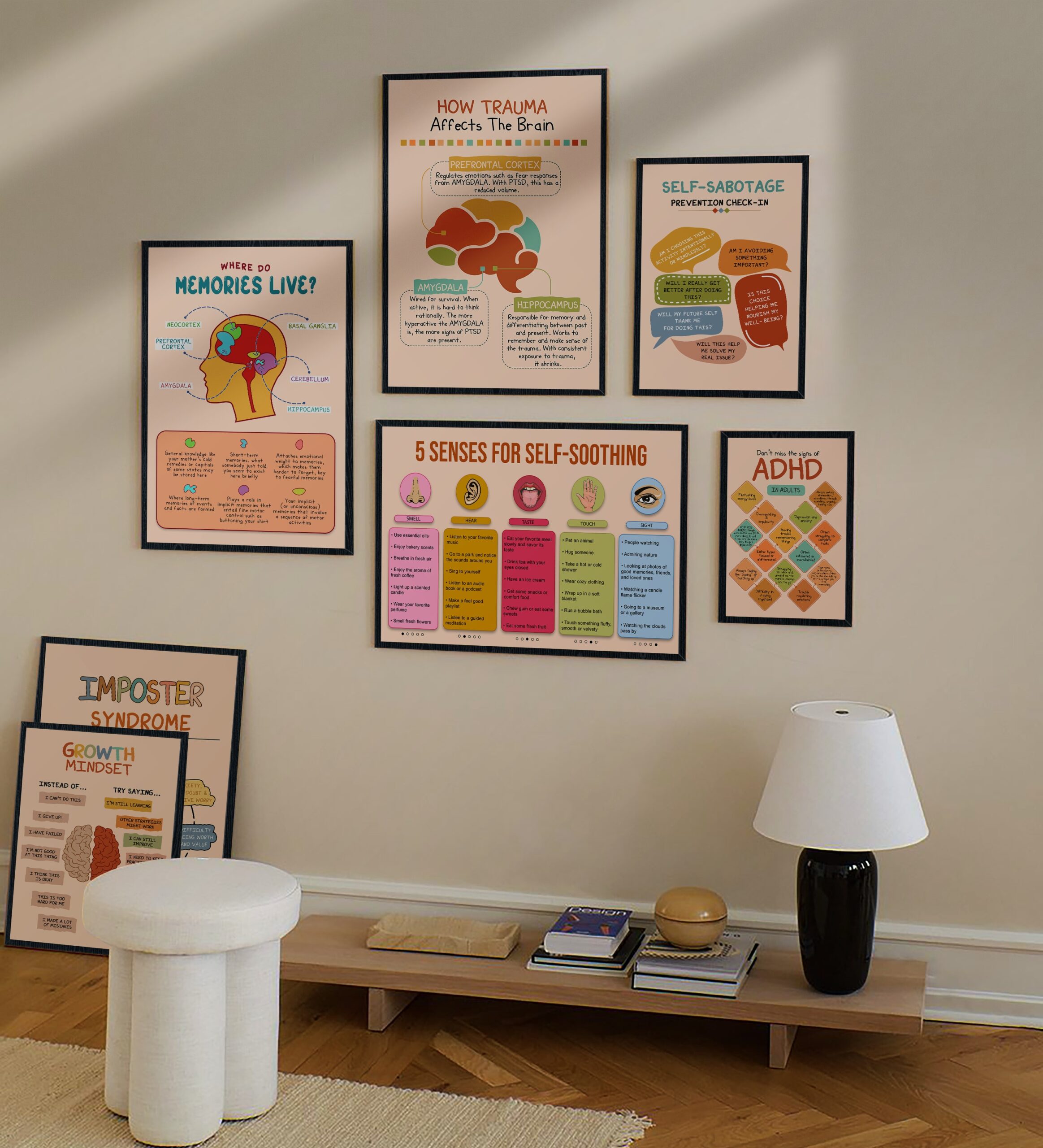 Trauma Affects The Brains Mental Health Printable - Image 6