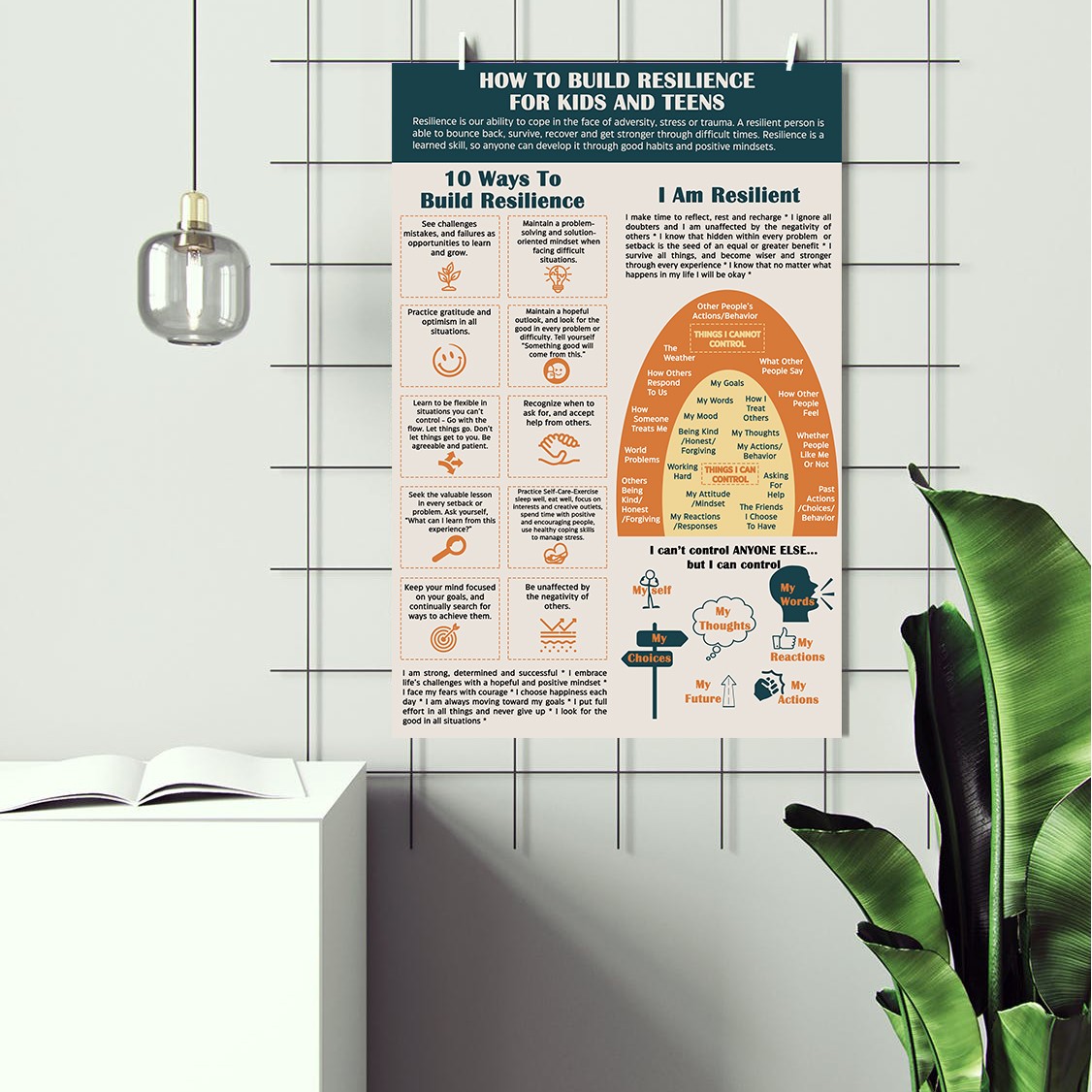 Trauma Building Resilience Mental Health Printable - Image 3