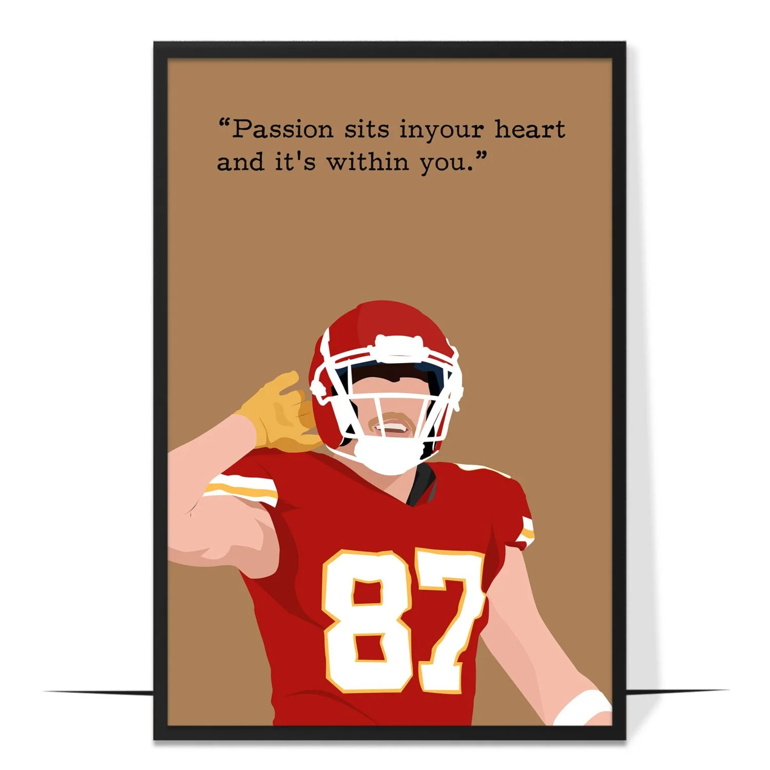 Travis Kelce Hand-drawn Wall Art