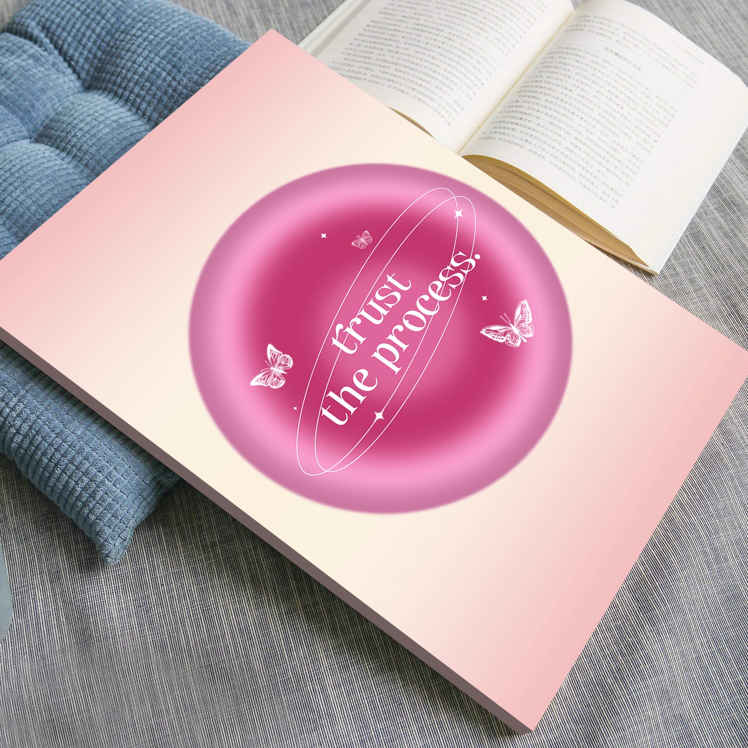 Trust The Process Pink Mental Health Wall Art - Image 4