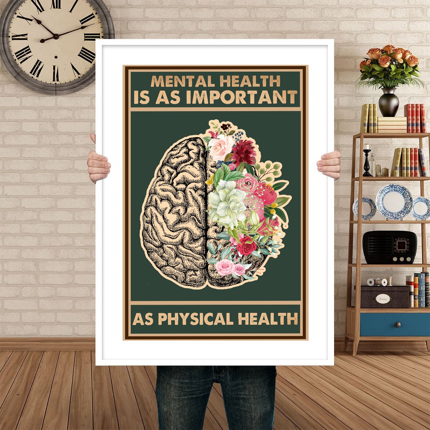 Vintage Mental Health Is Just As Important Printable - Image 4