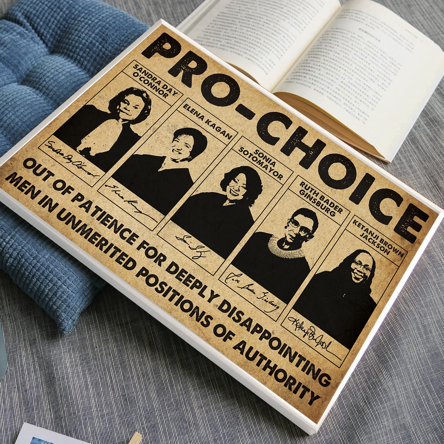 Vintage Women's Rights Inspirational Quote Wall Art - Image 4