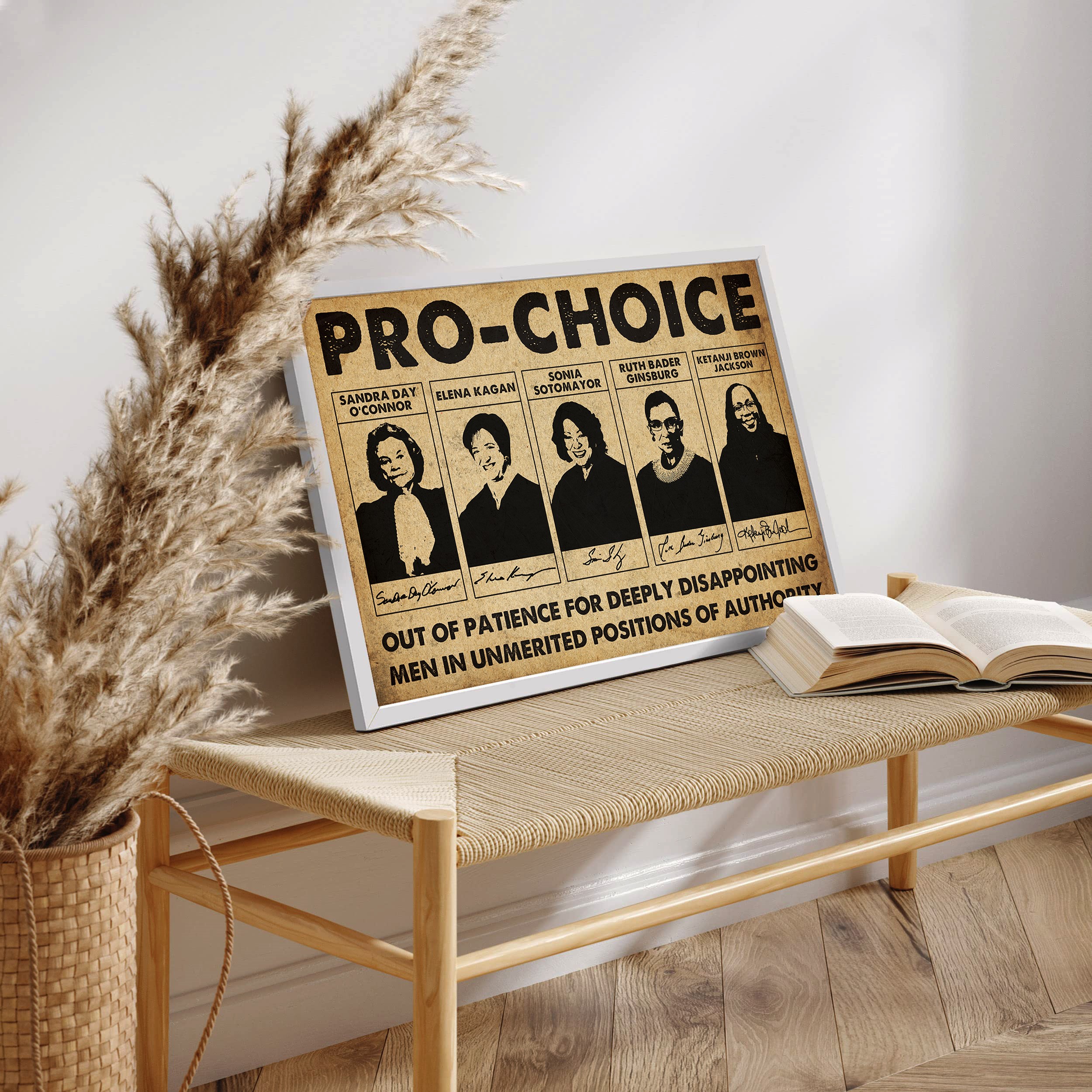 Vintage Women's Rights Inspirational Quote Wall Art - Image 6