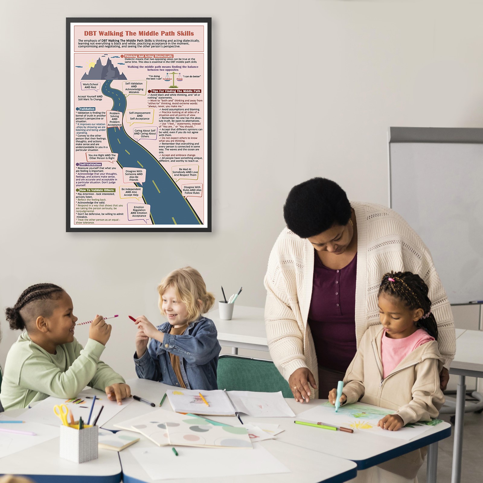 Walking The Middle Path Mental Health Printable - Image 5