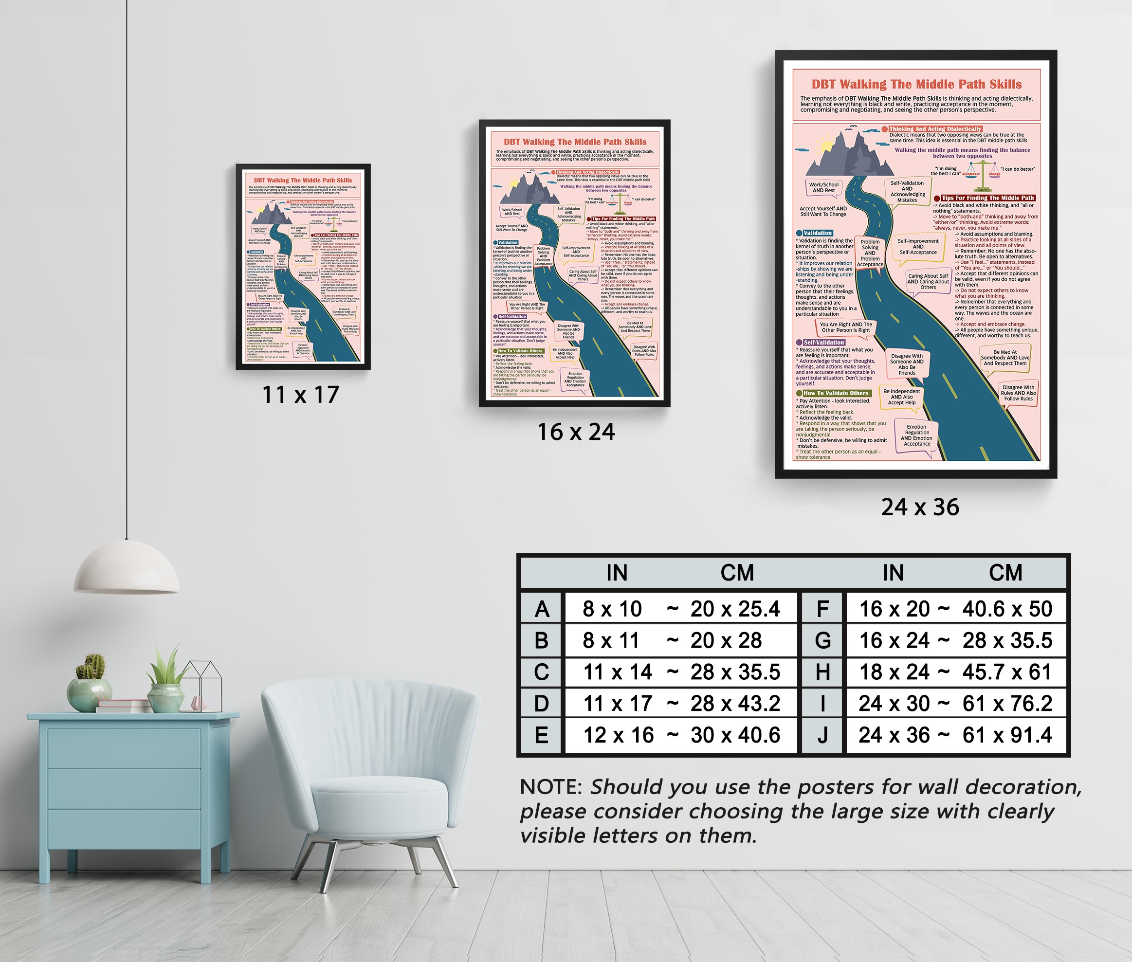 Walking The Middle Path Mental Health Printable - Image 7