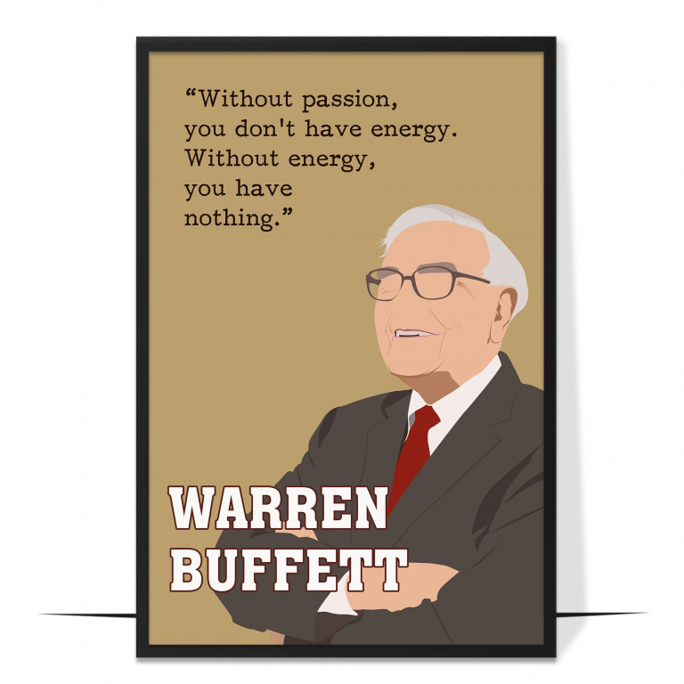 Warren Buffett Businessman Hand-drawn Wall Art