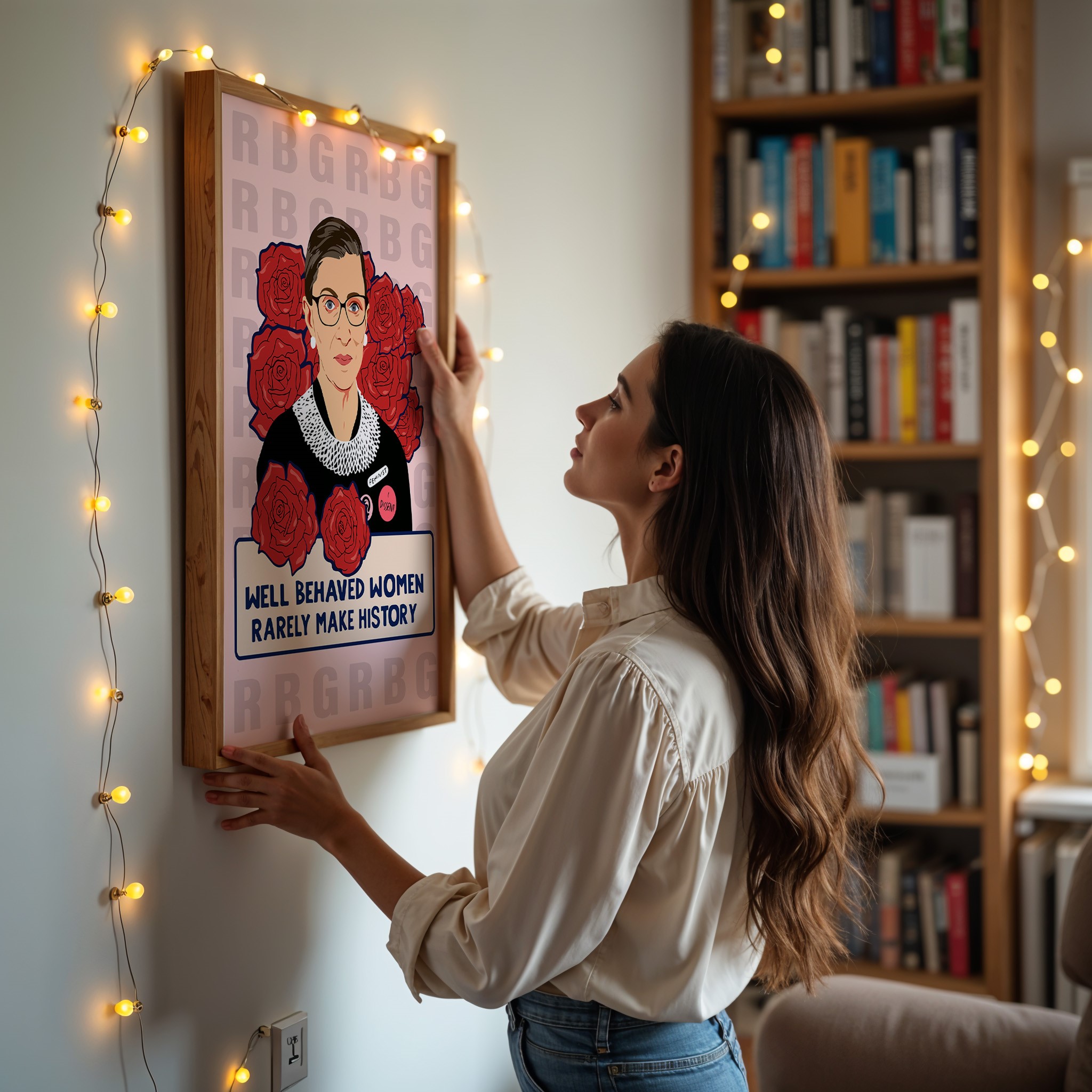 Well-Behaved RBG Empower Women Inspirational Quote Wall Art - Image 3