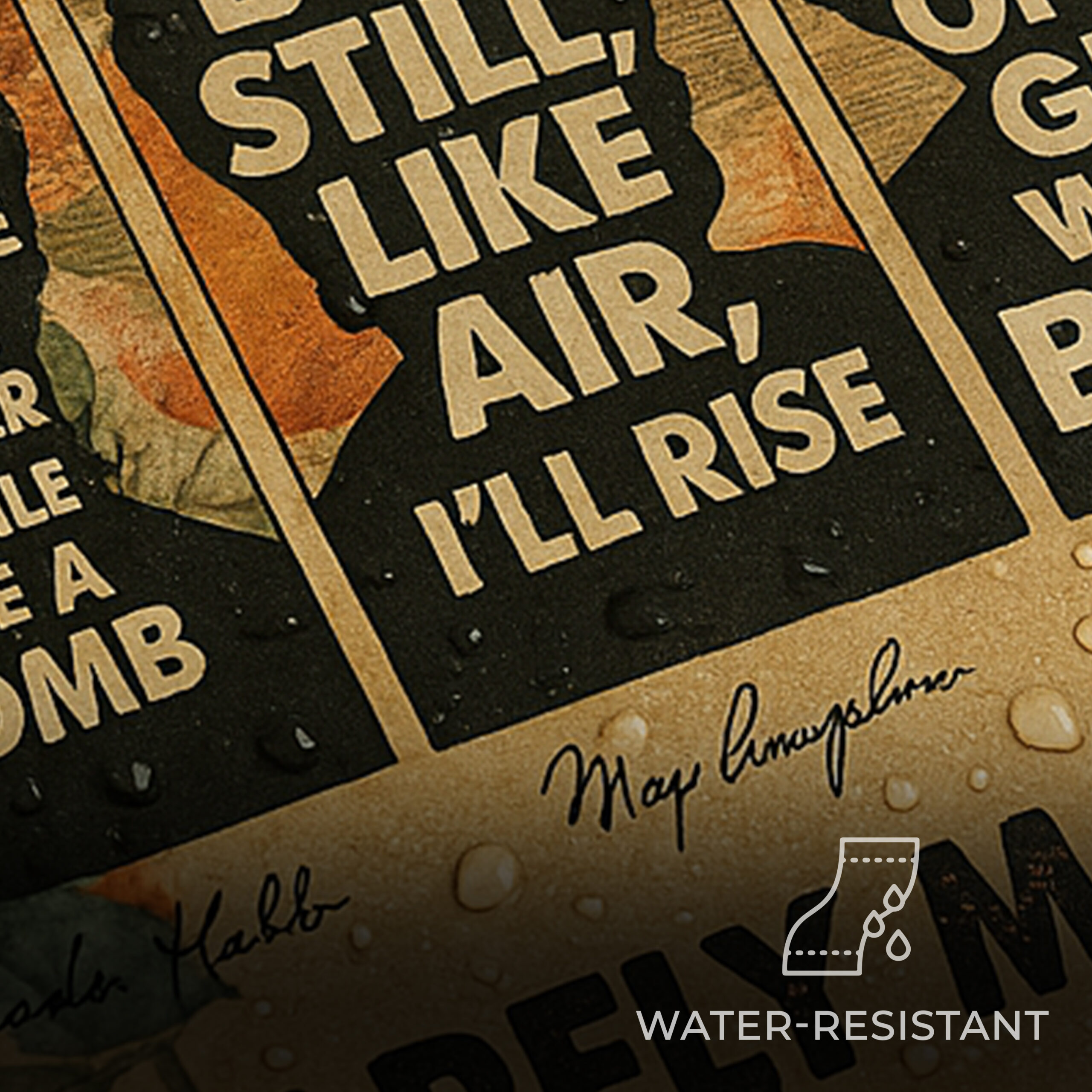 Well-Behaved Women Inspirational Unframed 16x24in Laminated Hand-drawn Wall Art - Image 4